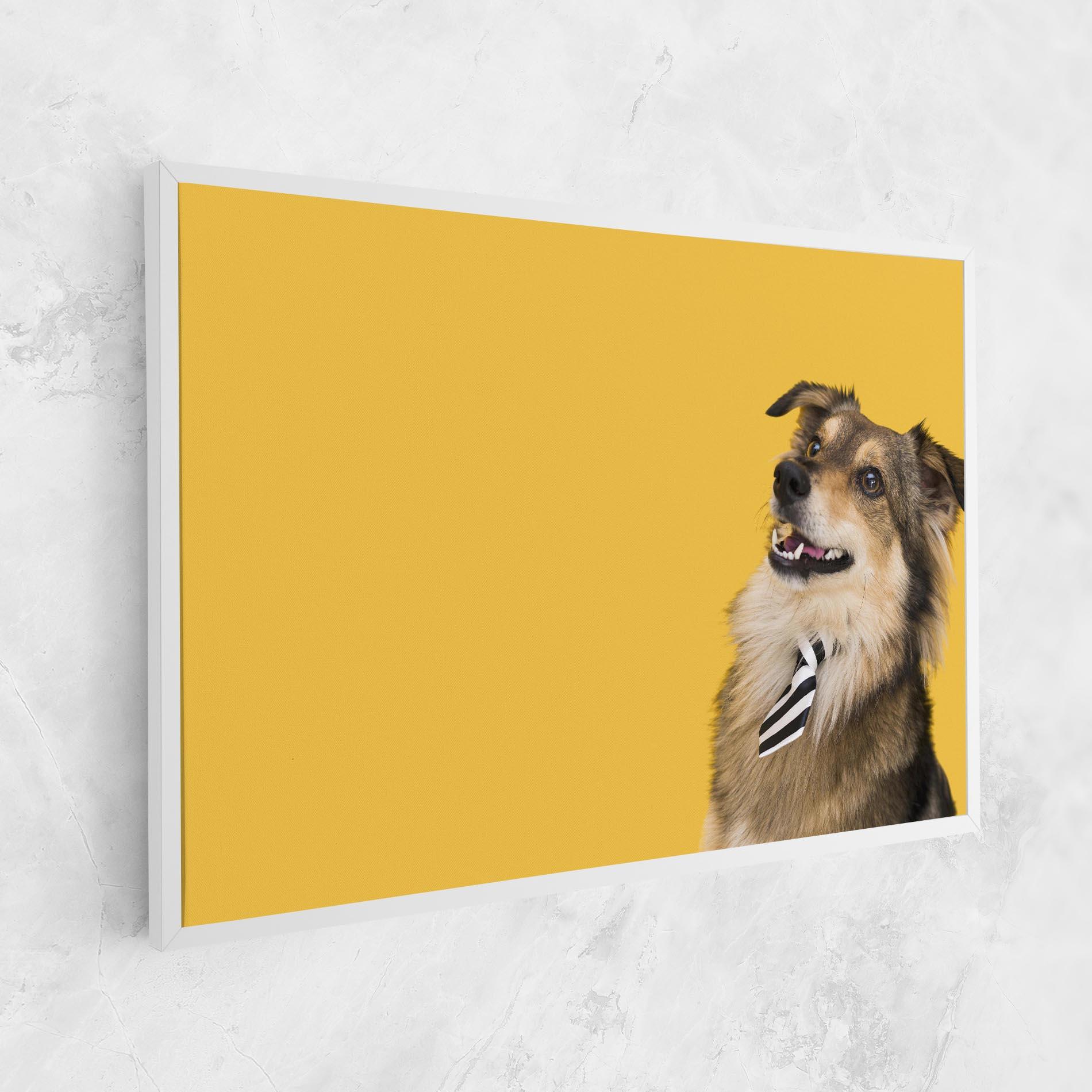 Leinwandbild Cute Smiling Dog mockup 1