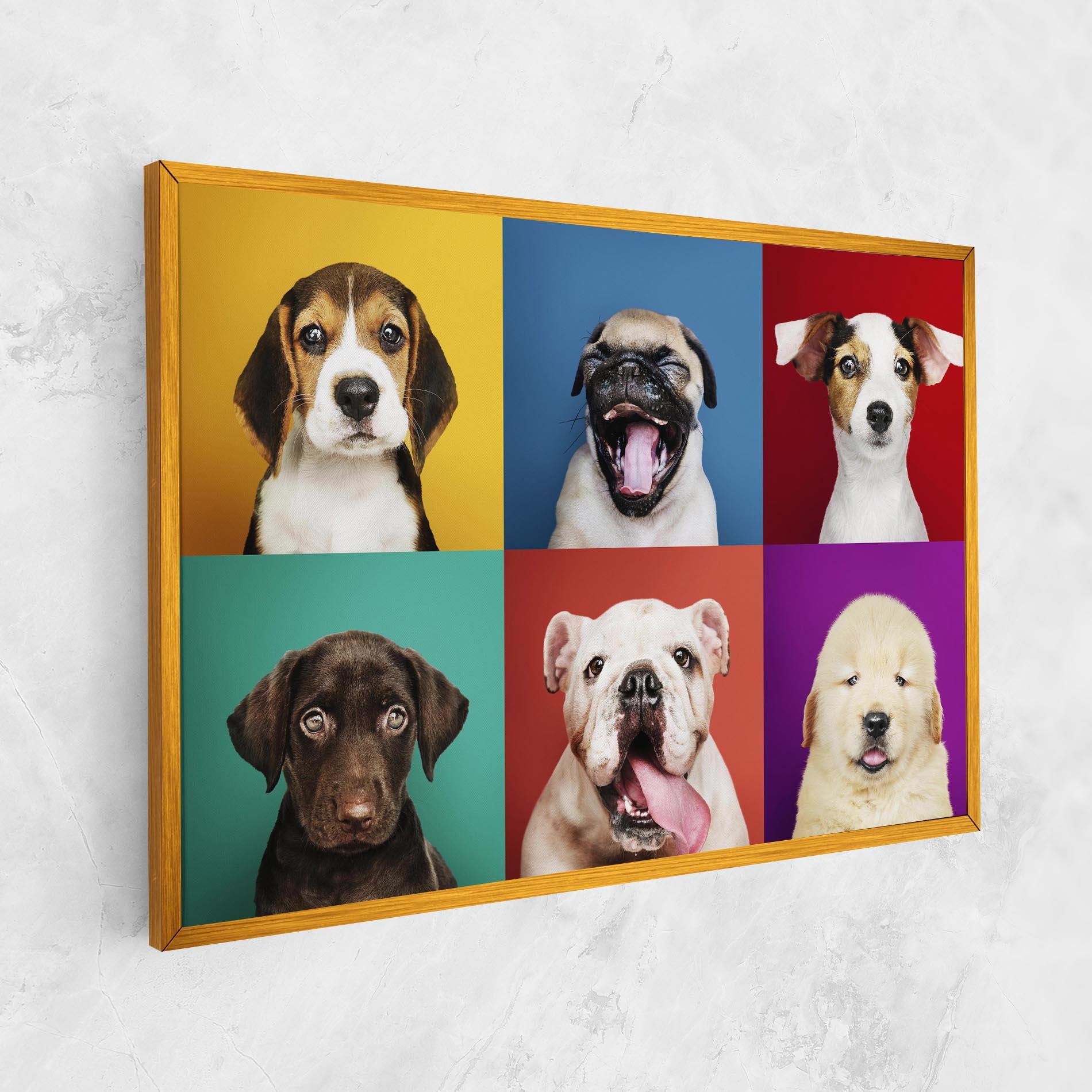 Leinwandbild Adorable Puppies Mix mockup 1