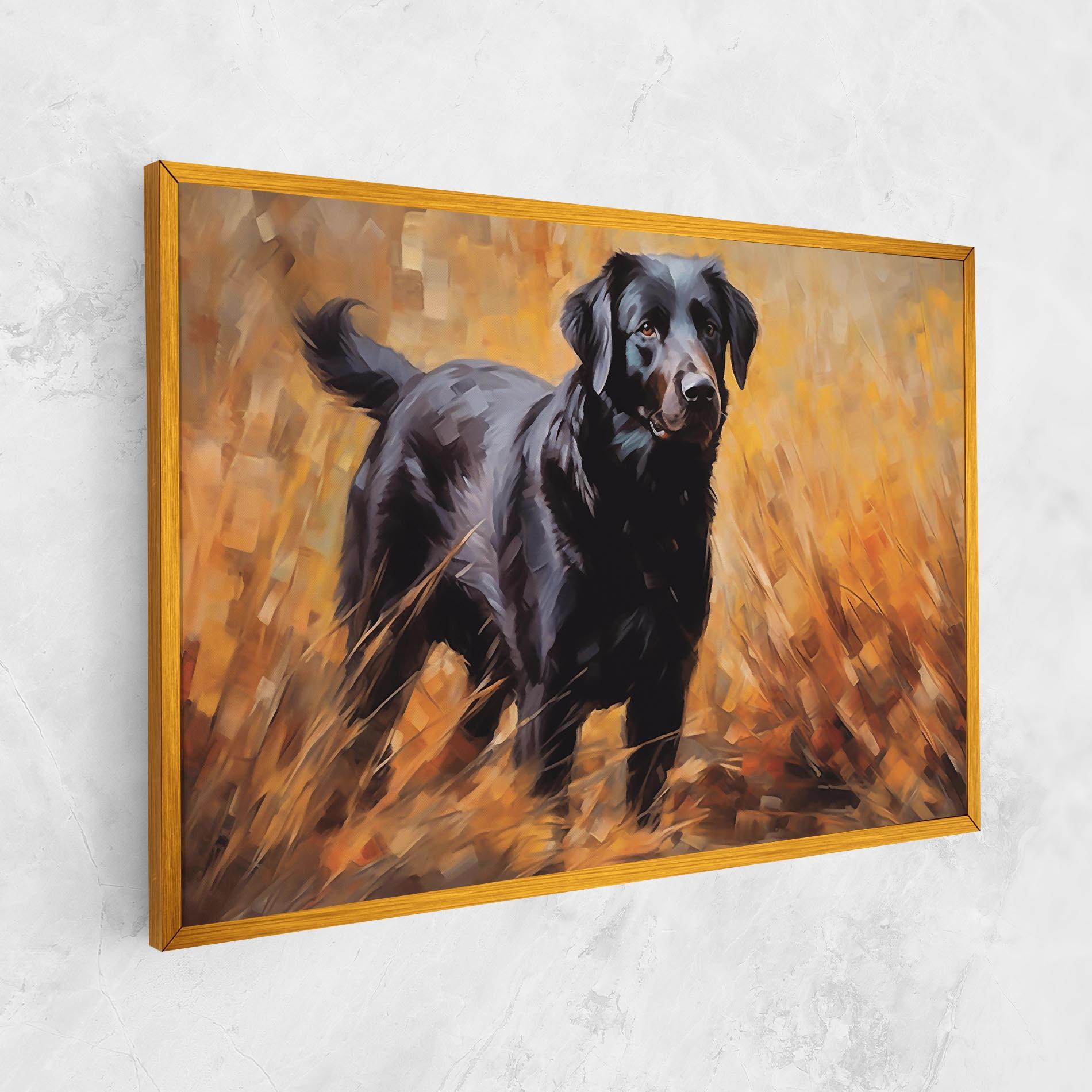 Leinwandbild Black Pretty Dog mockup 1