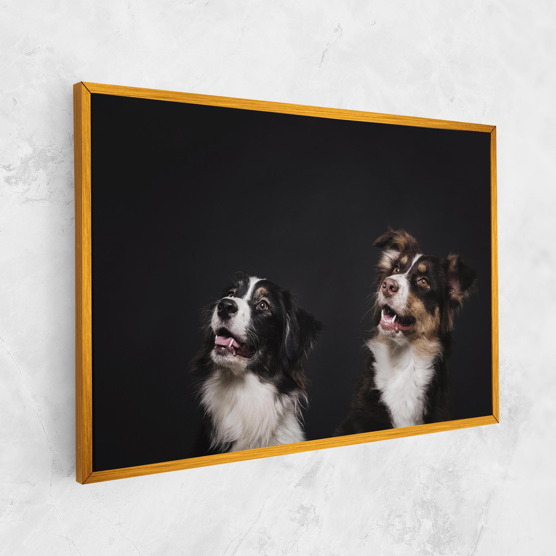 Leinwandbild Cute Dogs Standing mockup 1