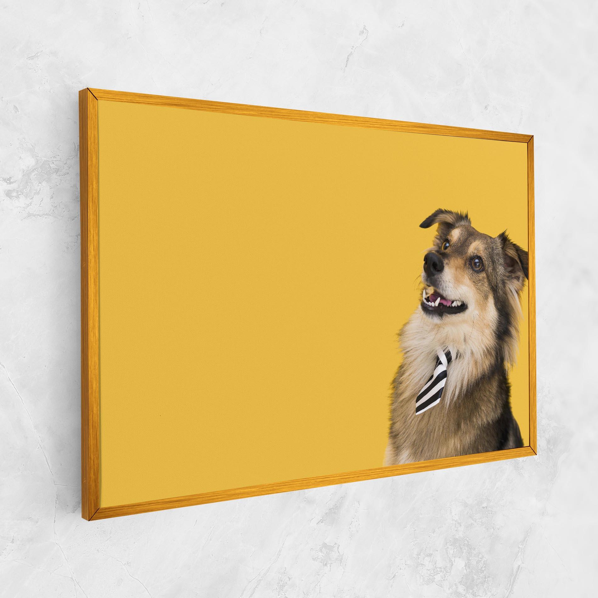 Leinwandbild Cute Smiling Dog mockup 1