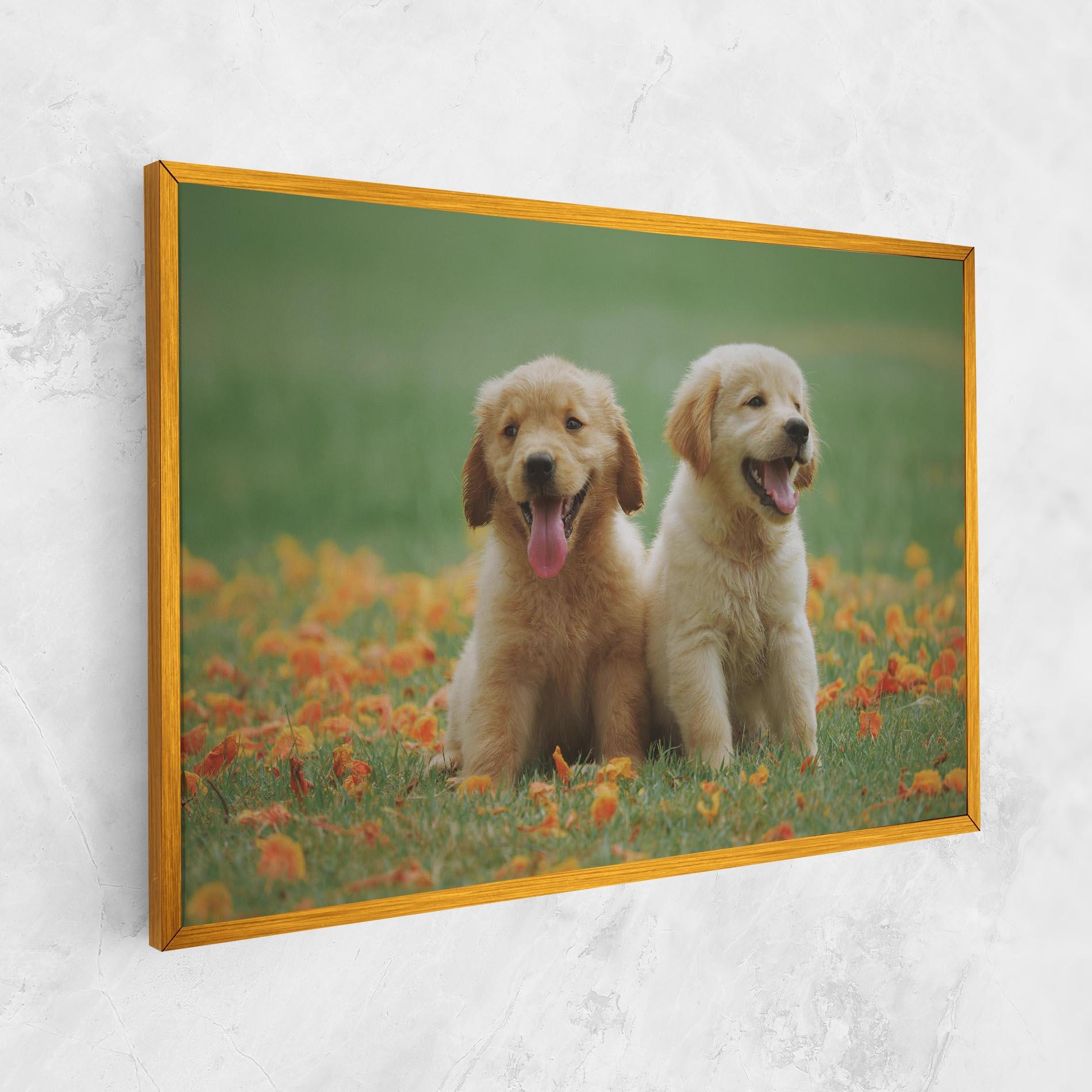 Leinwandbild Happy Dogs mockup 1
