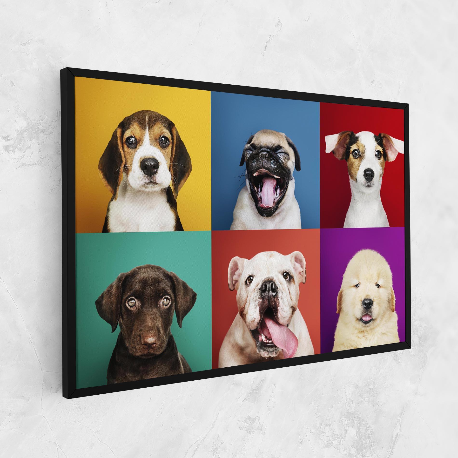 Leinwandbild Adorable Puppies Mix mockup 1