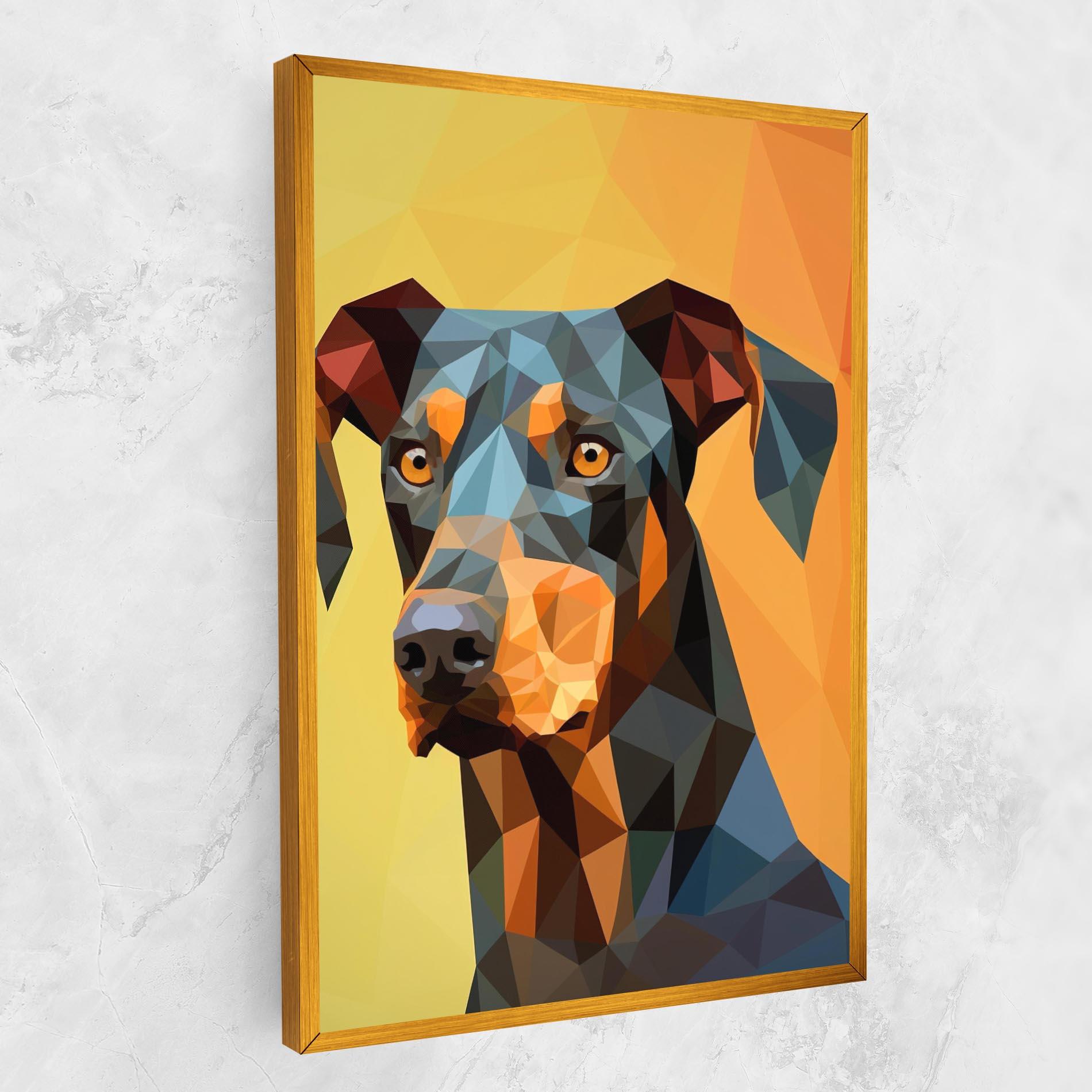 Leinwandbild Digital Art Dog mockup 1