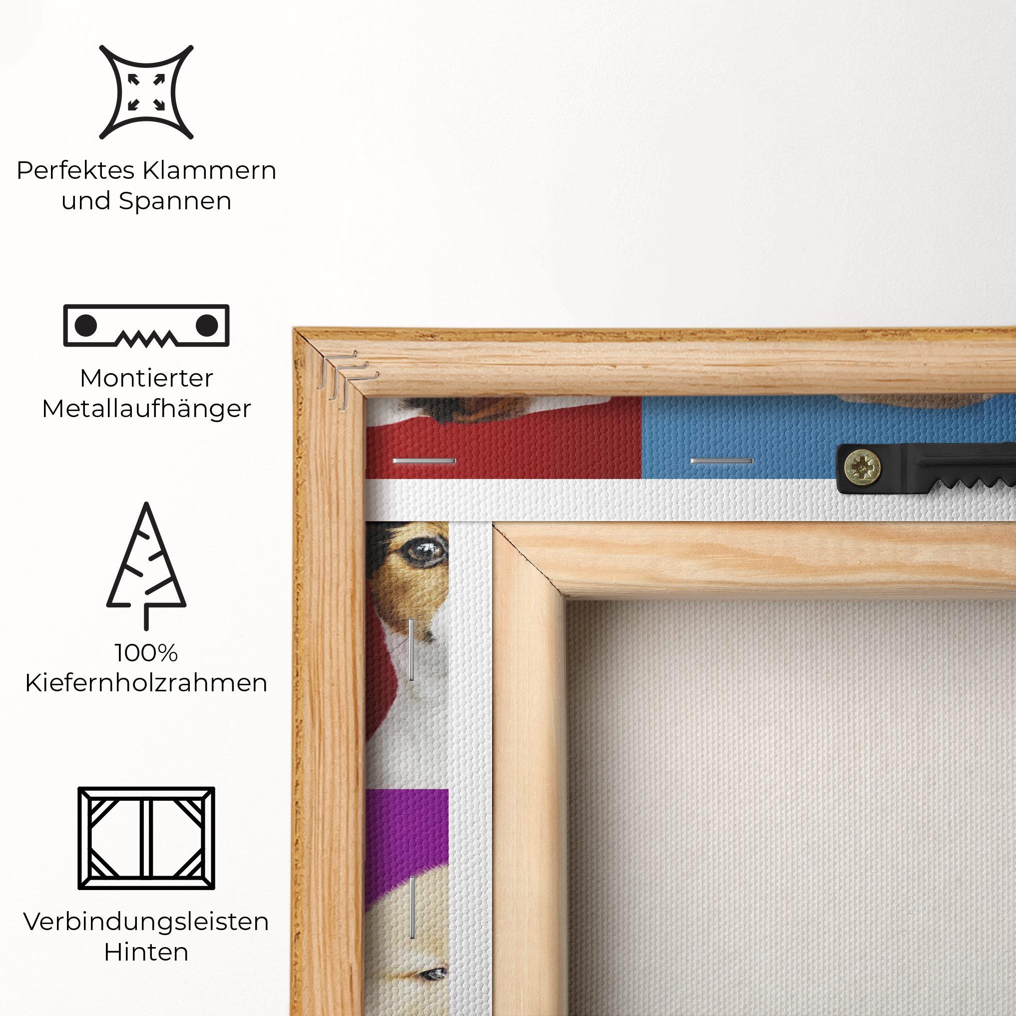 Leinwandbild Adorable Puppies Mix mockup 5