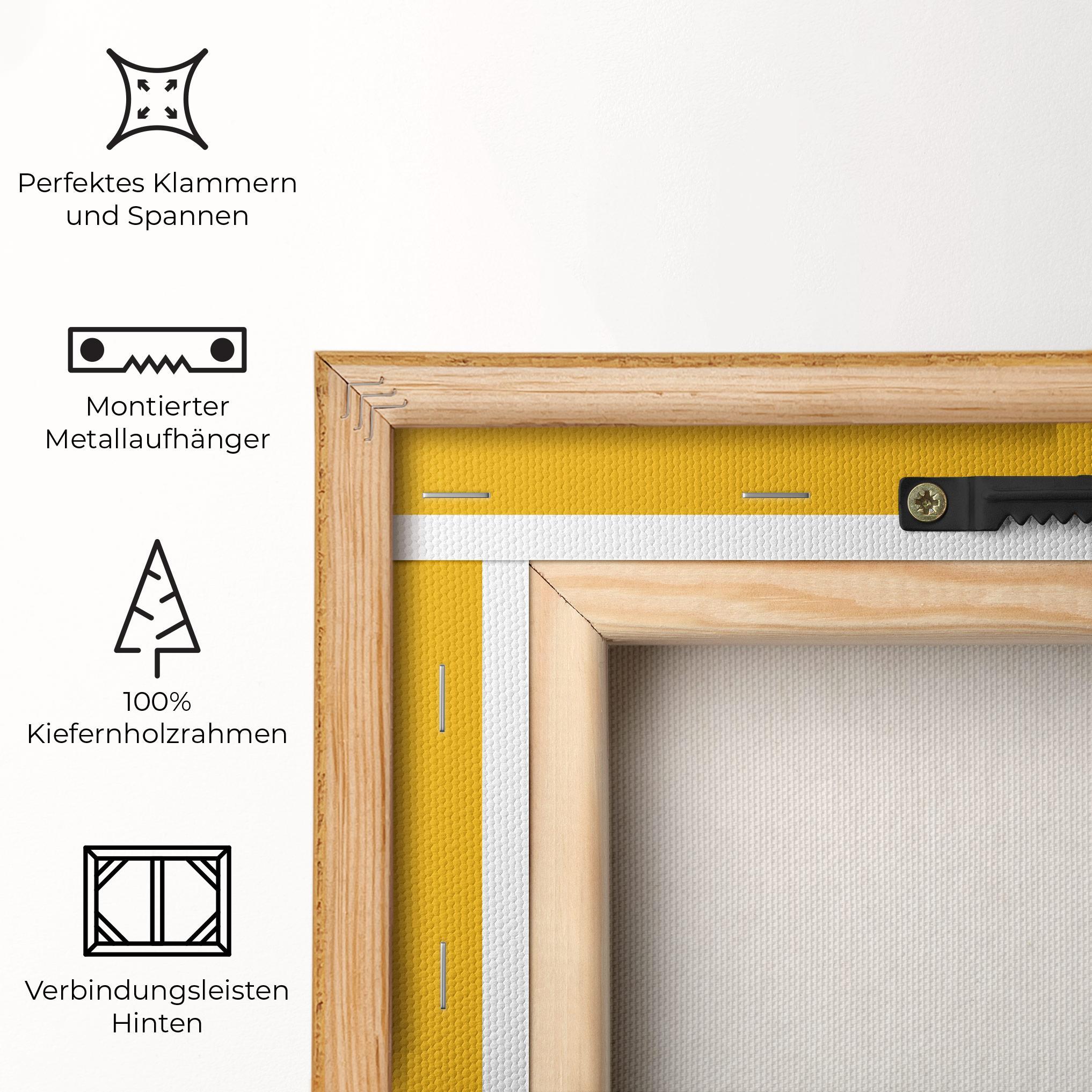 Leinwandbild Black Pug mockup 5