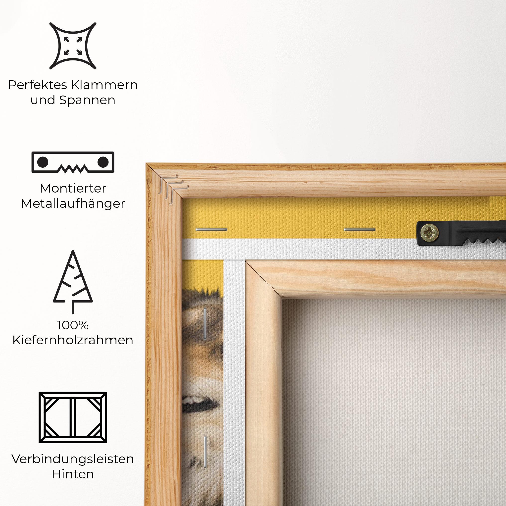 Leinwandbild Cute Smiling Dog mockup 5