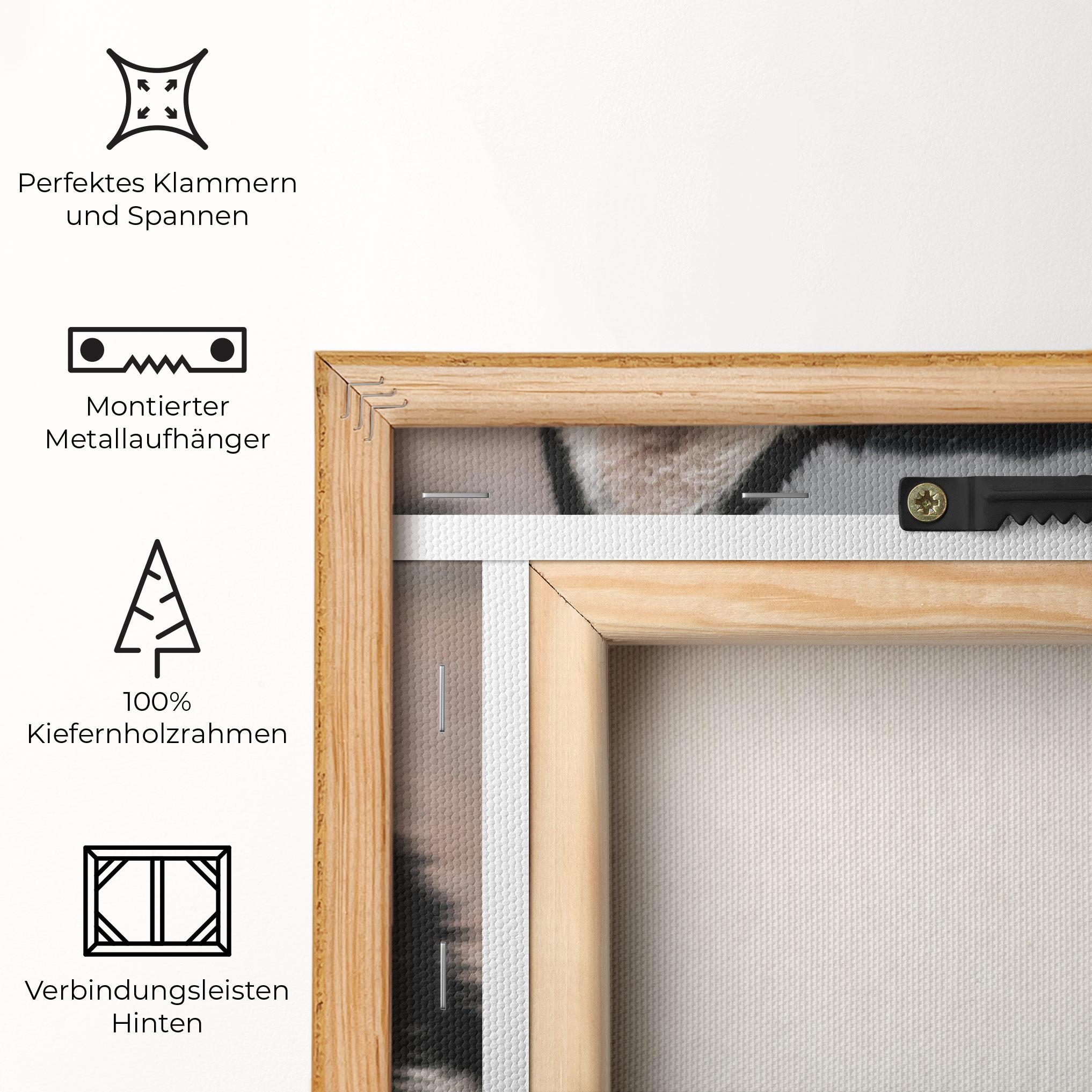 Leinwandbild Husky Dog mockup 5