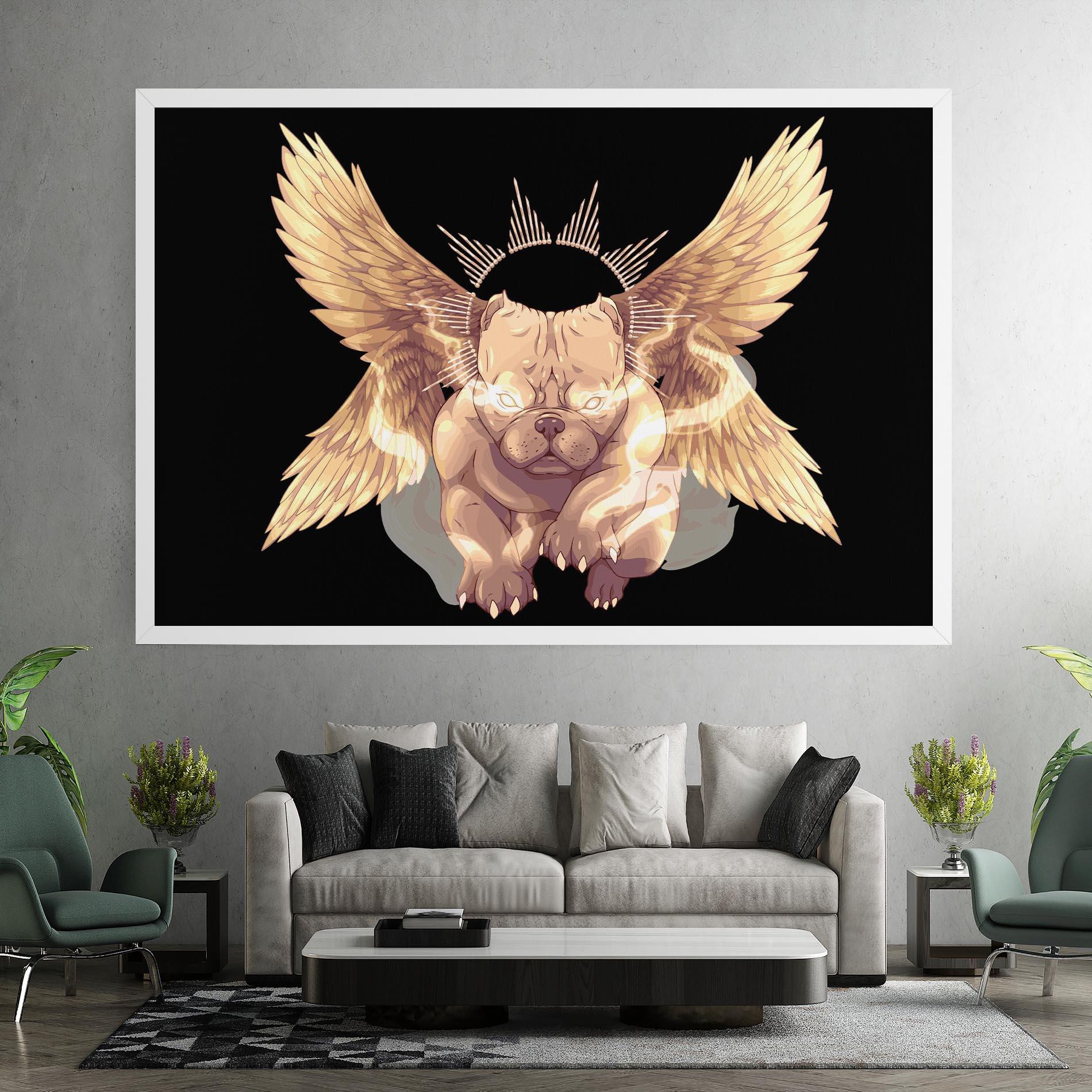 Leinwandbild Angel Dog mockup 7