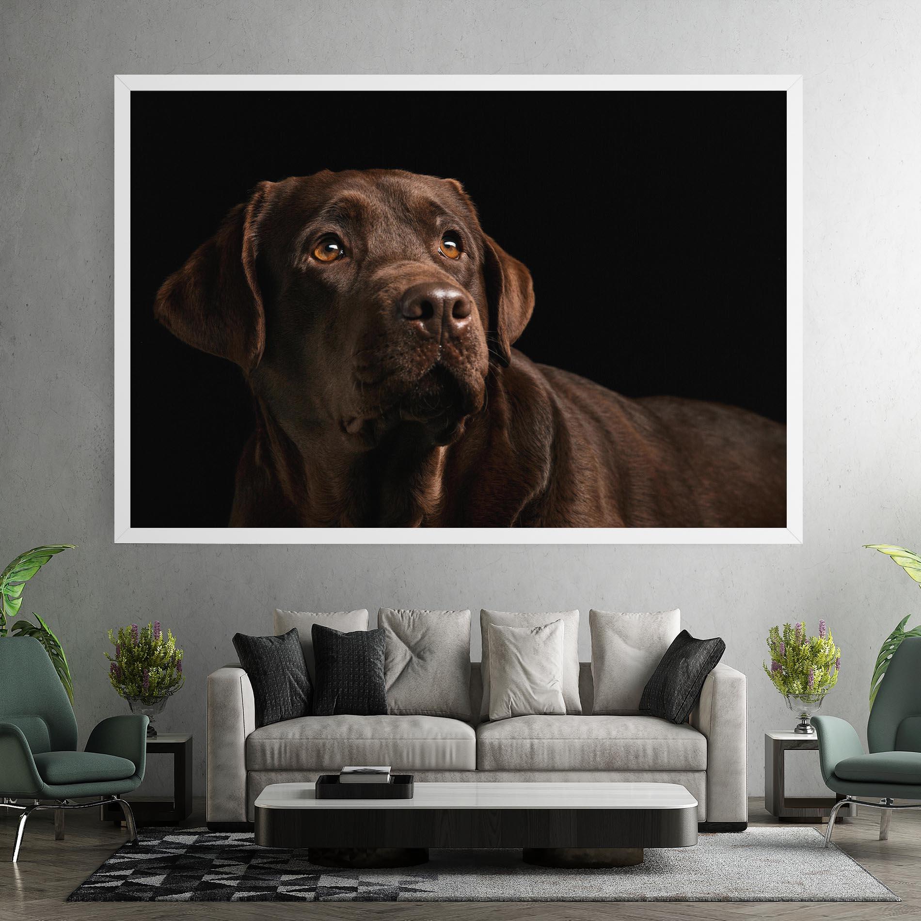 Leinwandbild Brown Labrador mockup 7