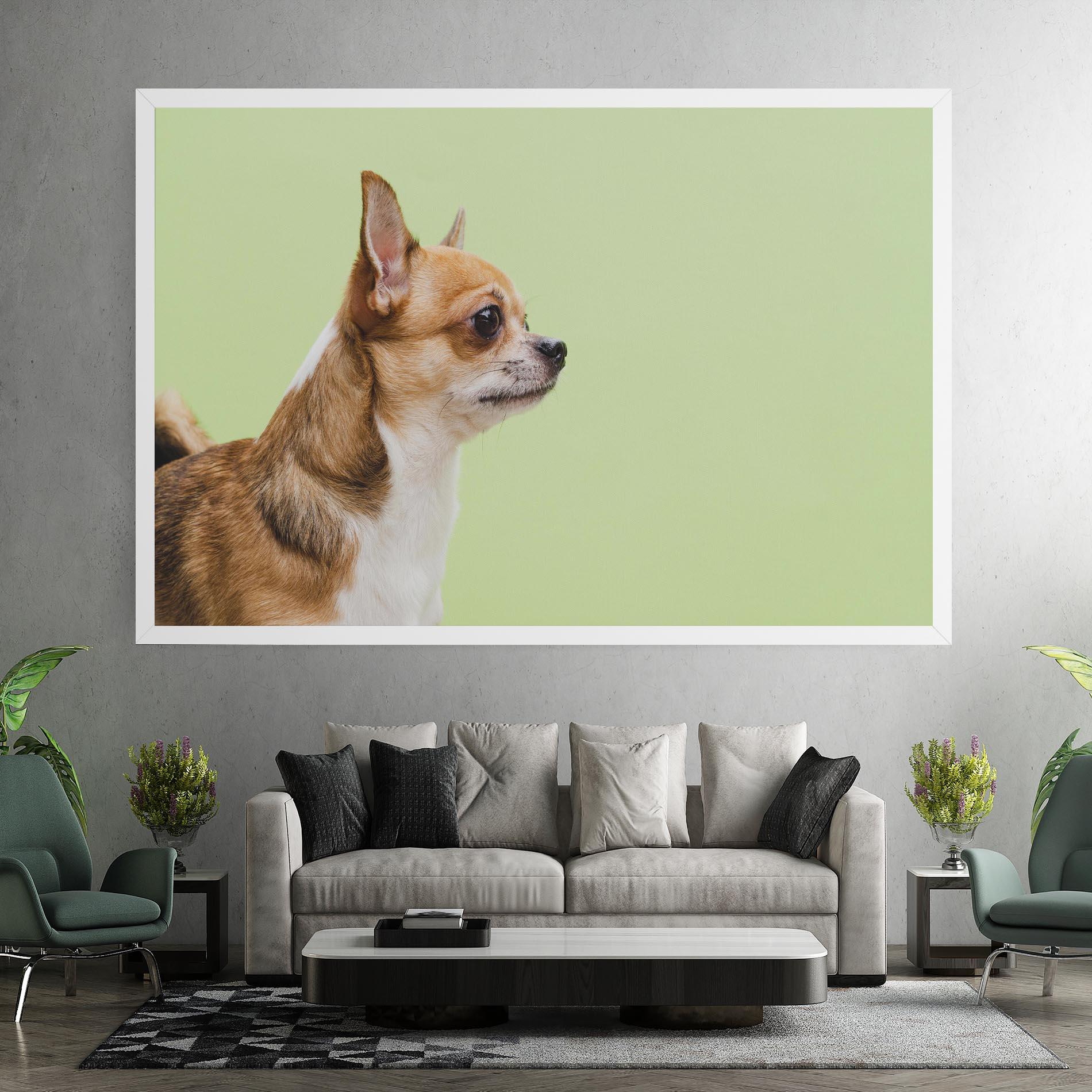 Leinwandbild Chihuahua Dog mockup 7