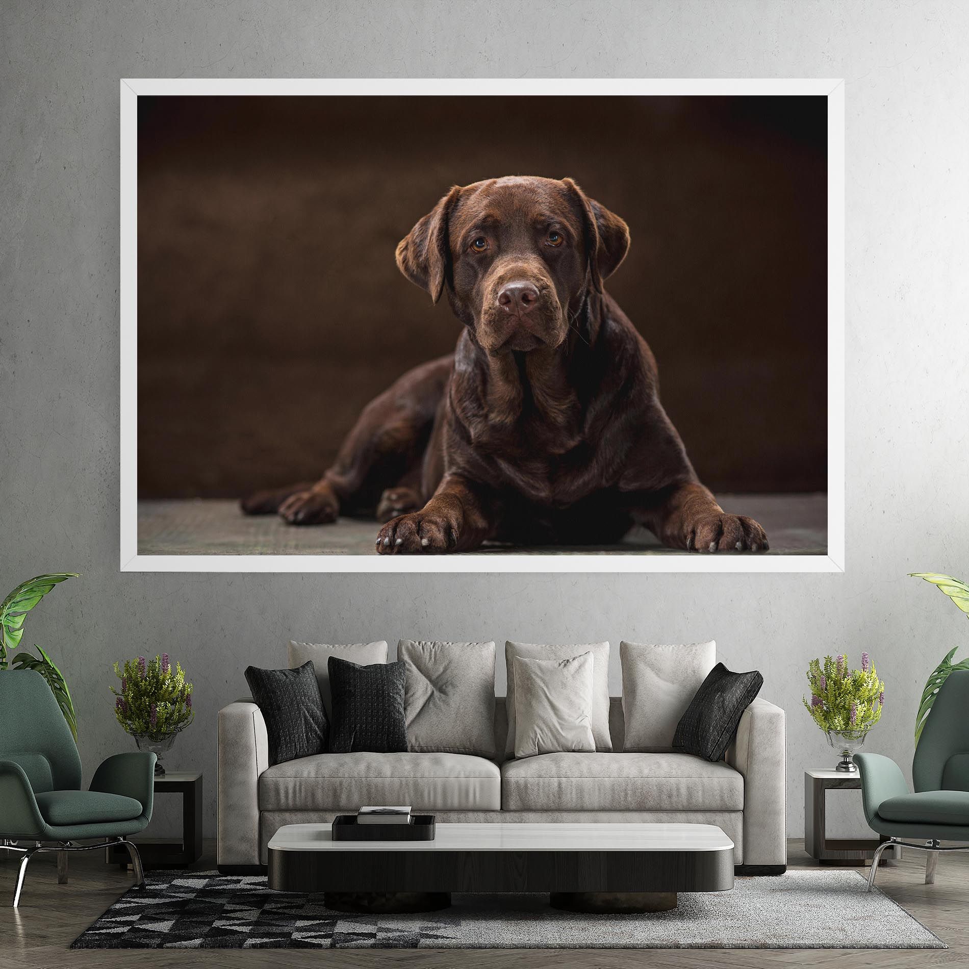 Cute  Brown Labrador mockup 7
