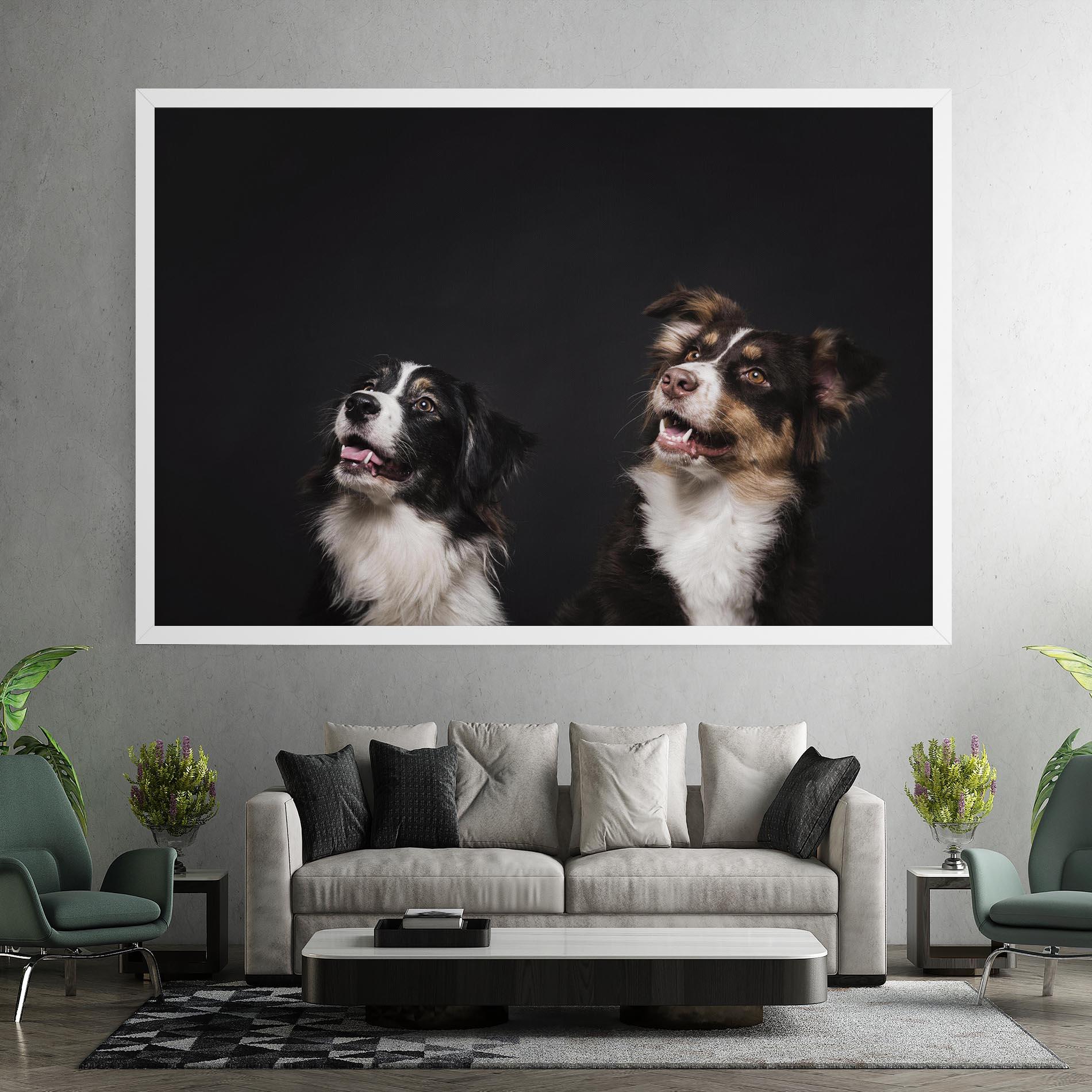Leinwandbild Cute Dogs Standing mockup 7