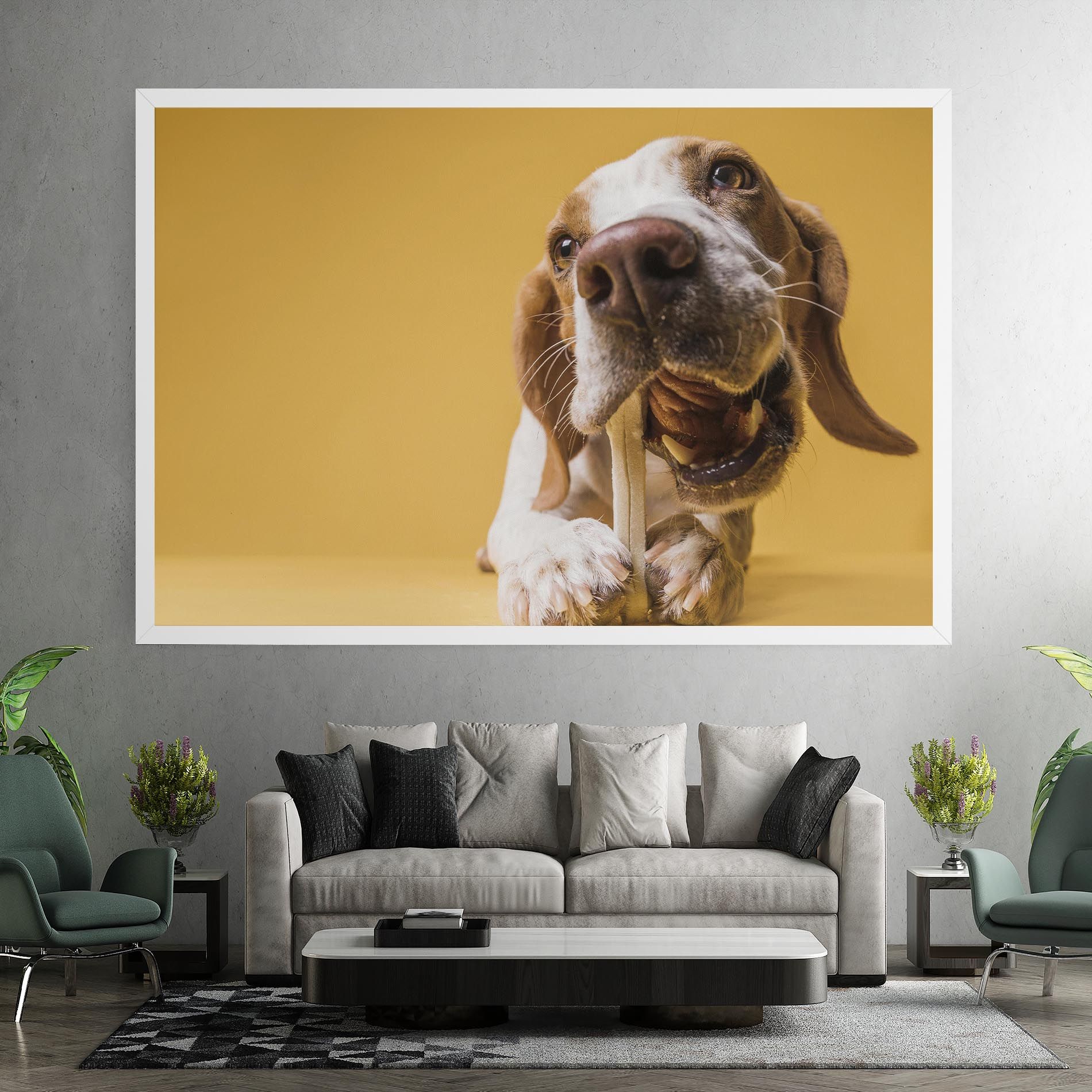 Dog Eating Bone mockup 7