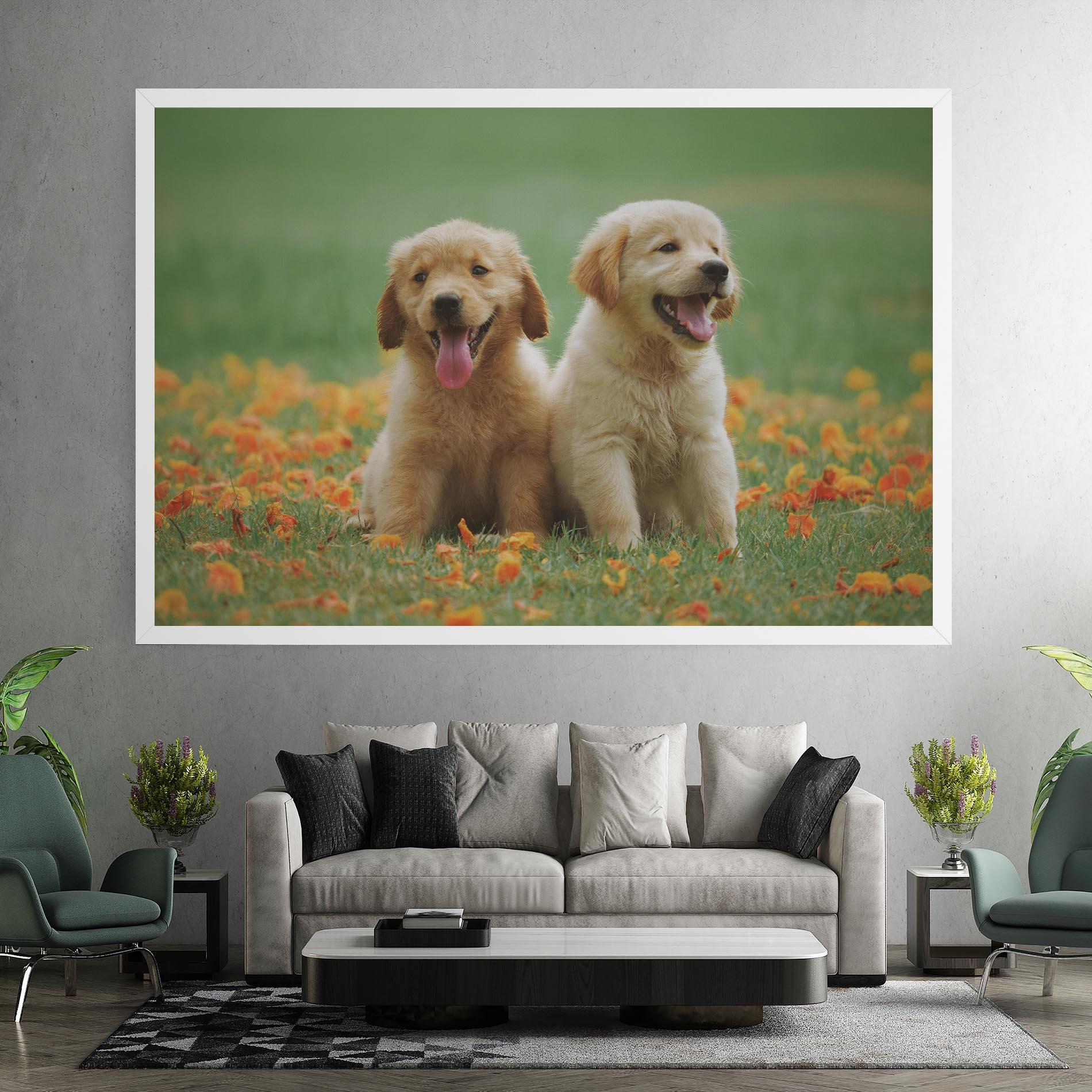 Leinwandbild Happy Dogs mockup 7