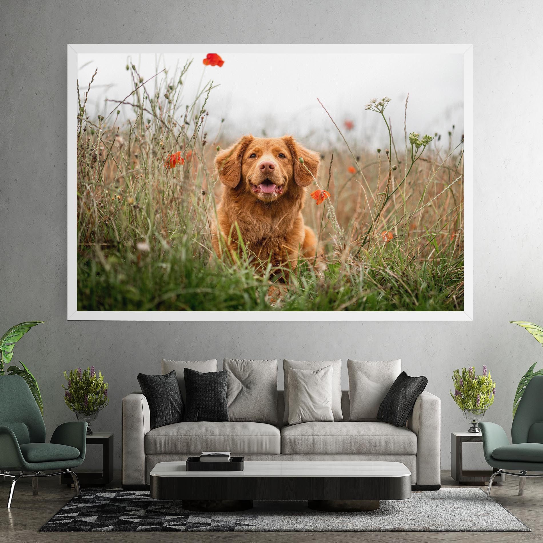 Red Flowers Dog mockup 7