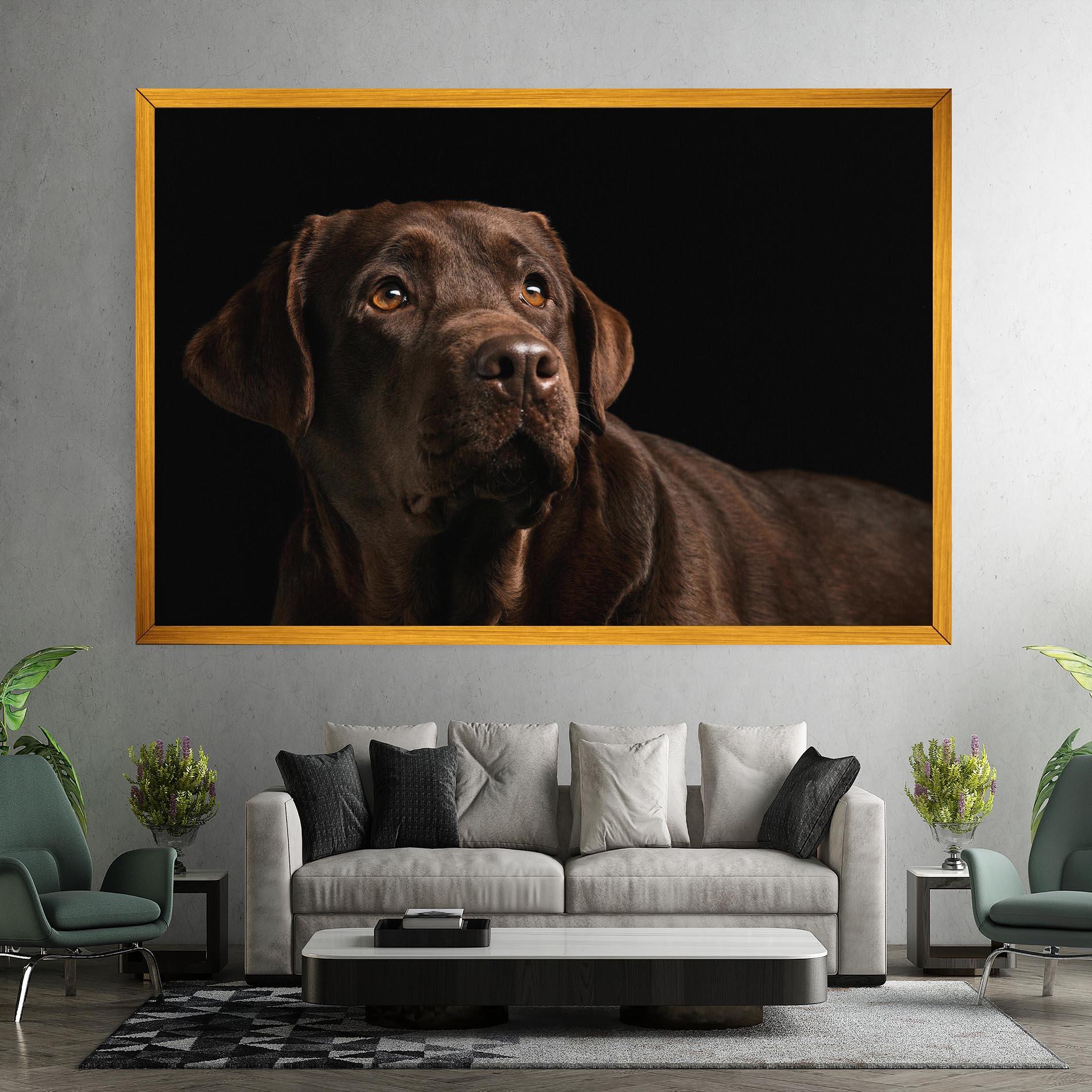 Leinwandbild Brown Labrador mockup 7