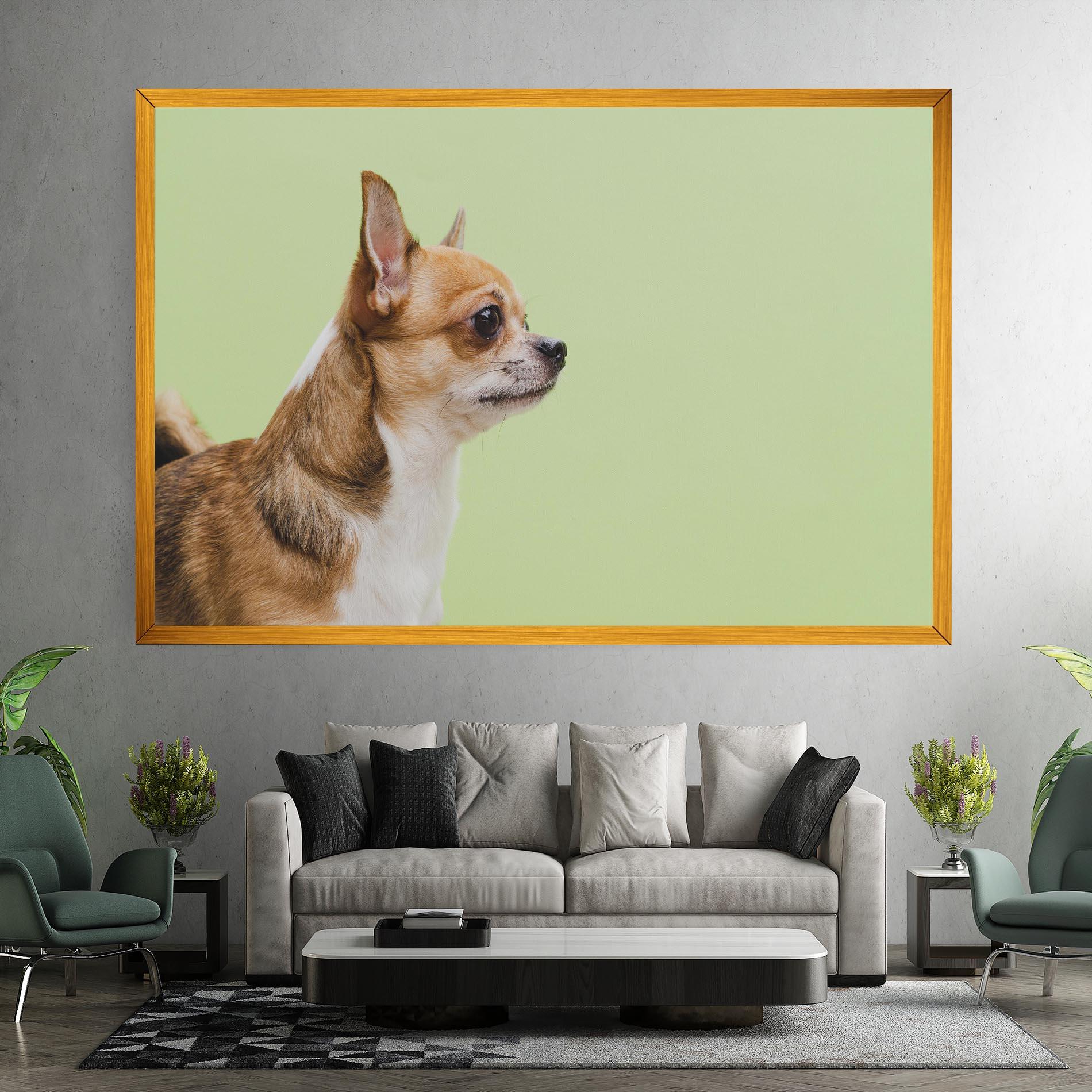 Leinwandbild Chihuahua Dog mockup 7