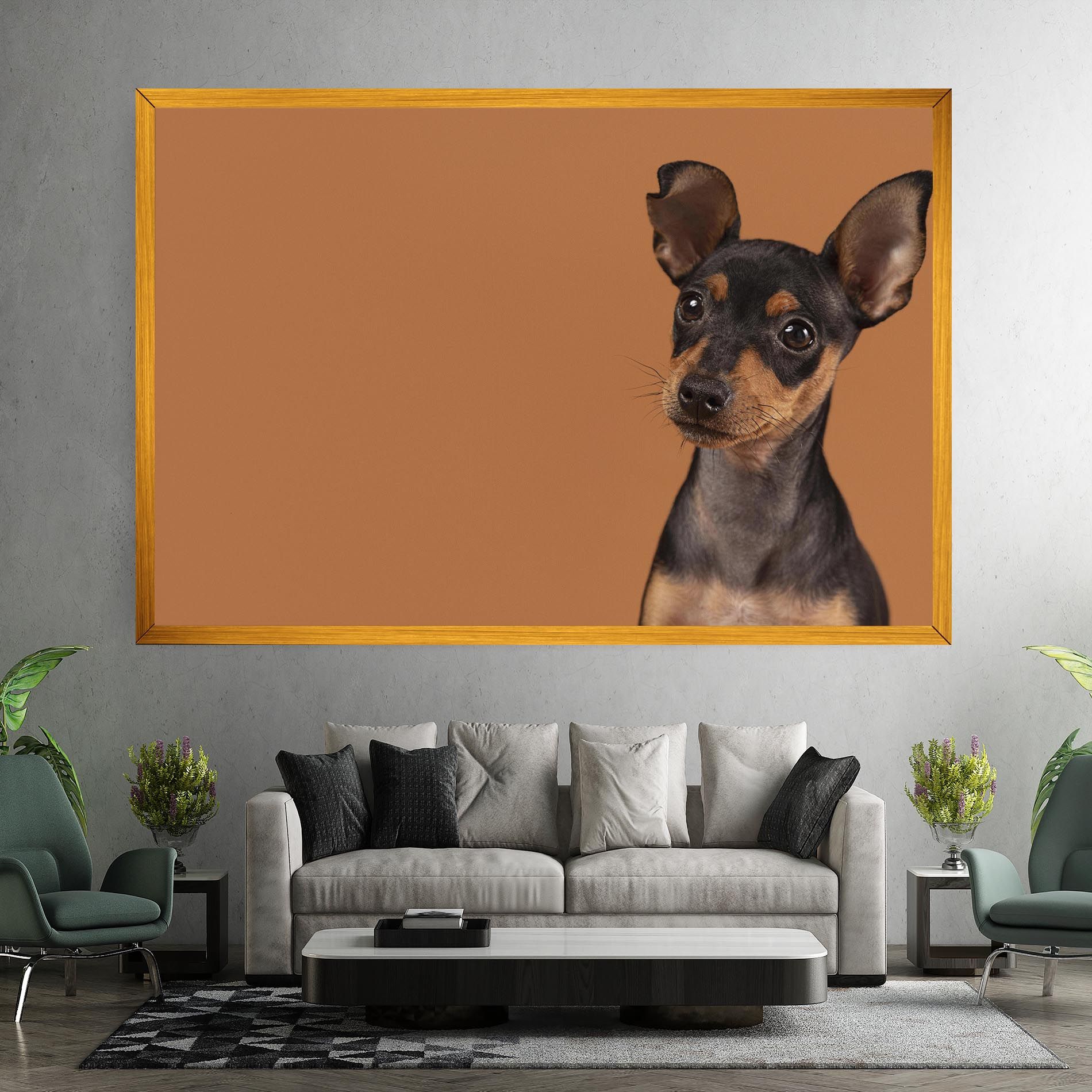 Cute Dog Portrait mockup 7