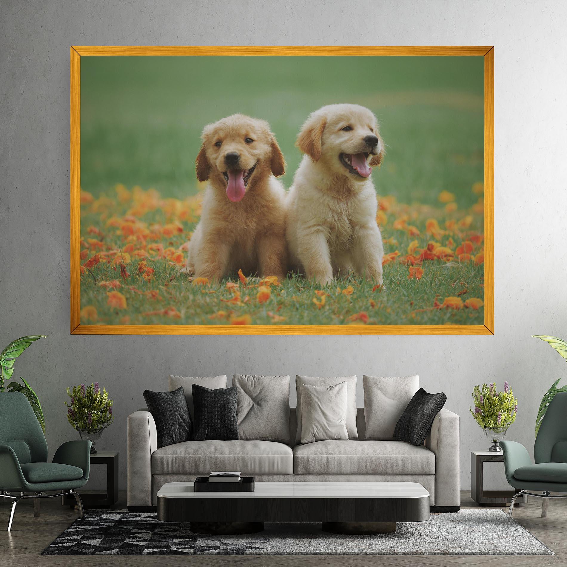 Leinwandbild Happy Dogs mockup 7