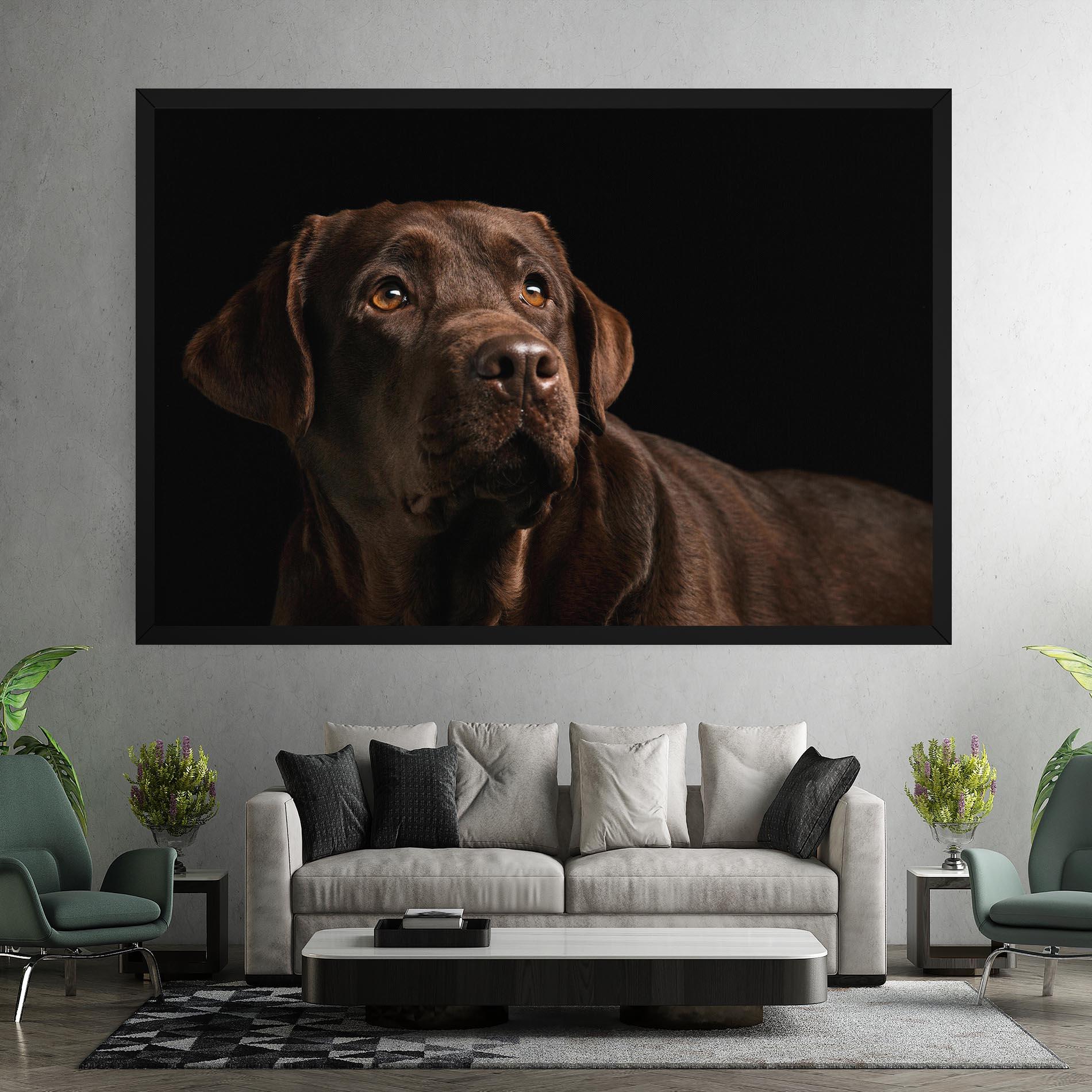 Leinwandbild Brown Labrador mockup 7