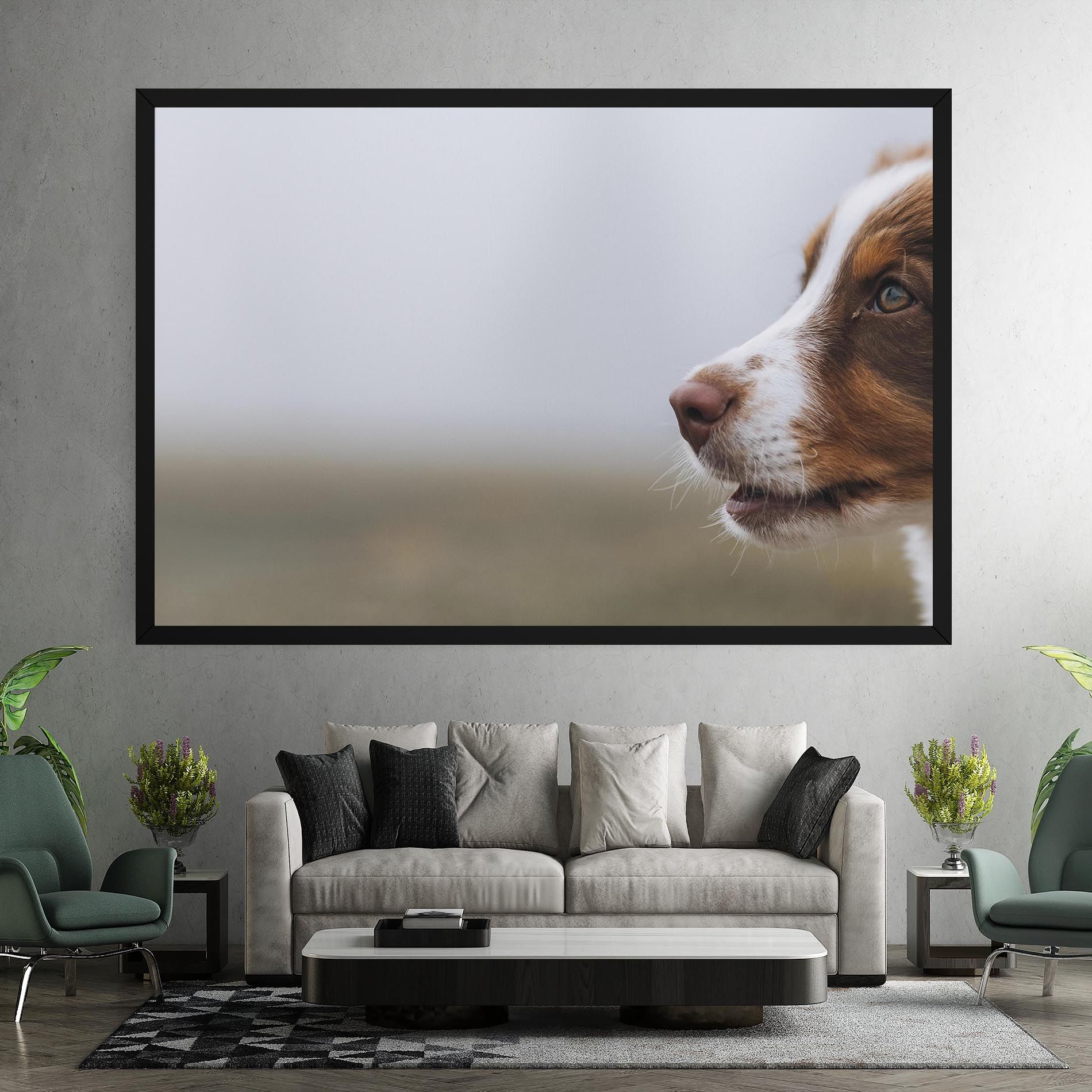 Brown White Dog mockup 7