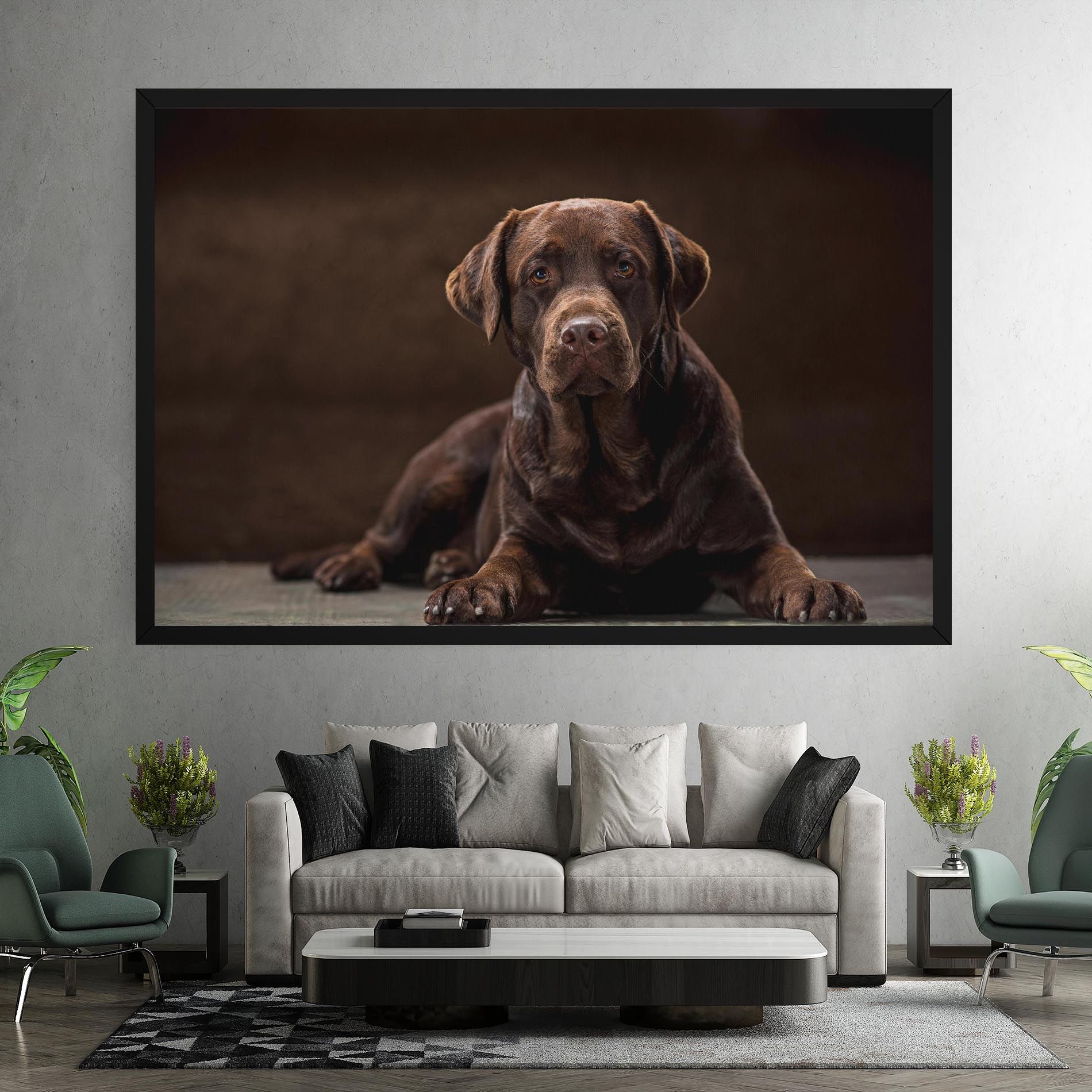 Cute Brown Labrador mockup 7