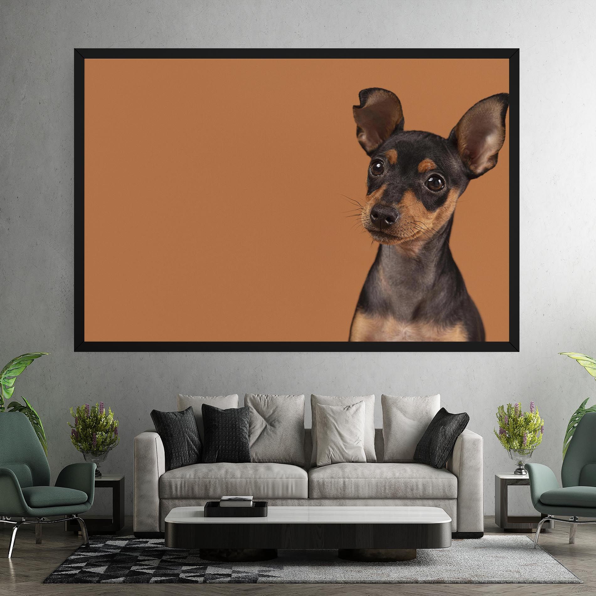 Cute Dog Portrait mockup 7