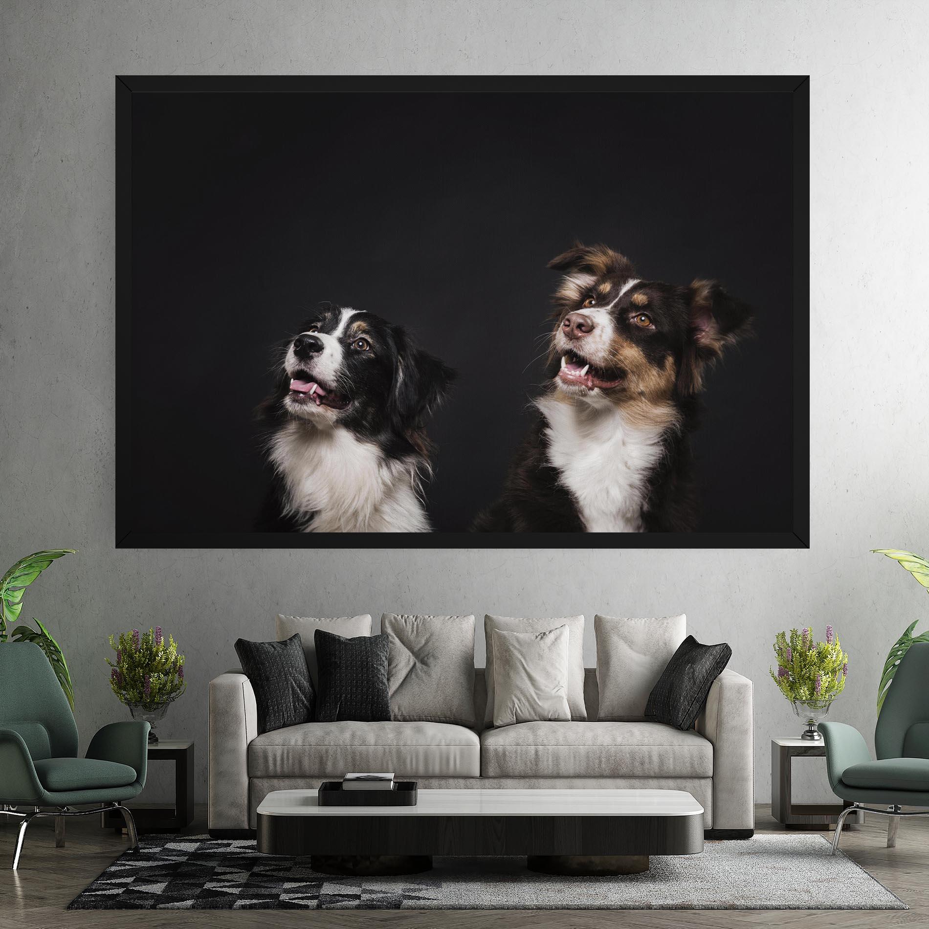 Leinwandbild Cute Dogs Standing mockup 7