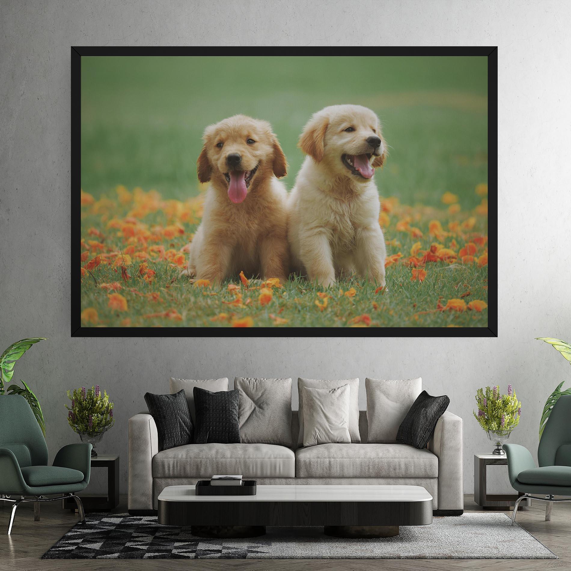 Leinwandbild Happy Dogs mockup 7