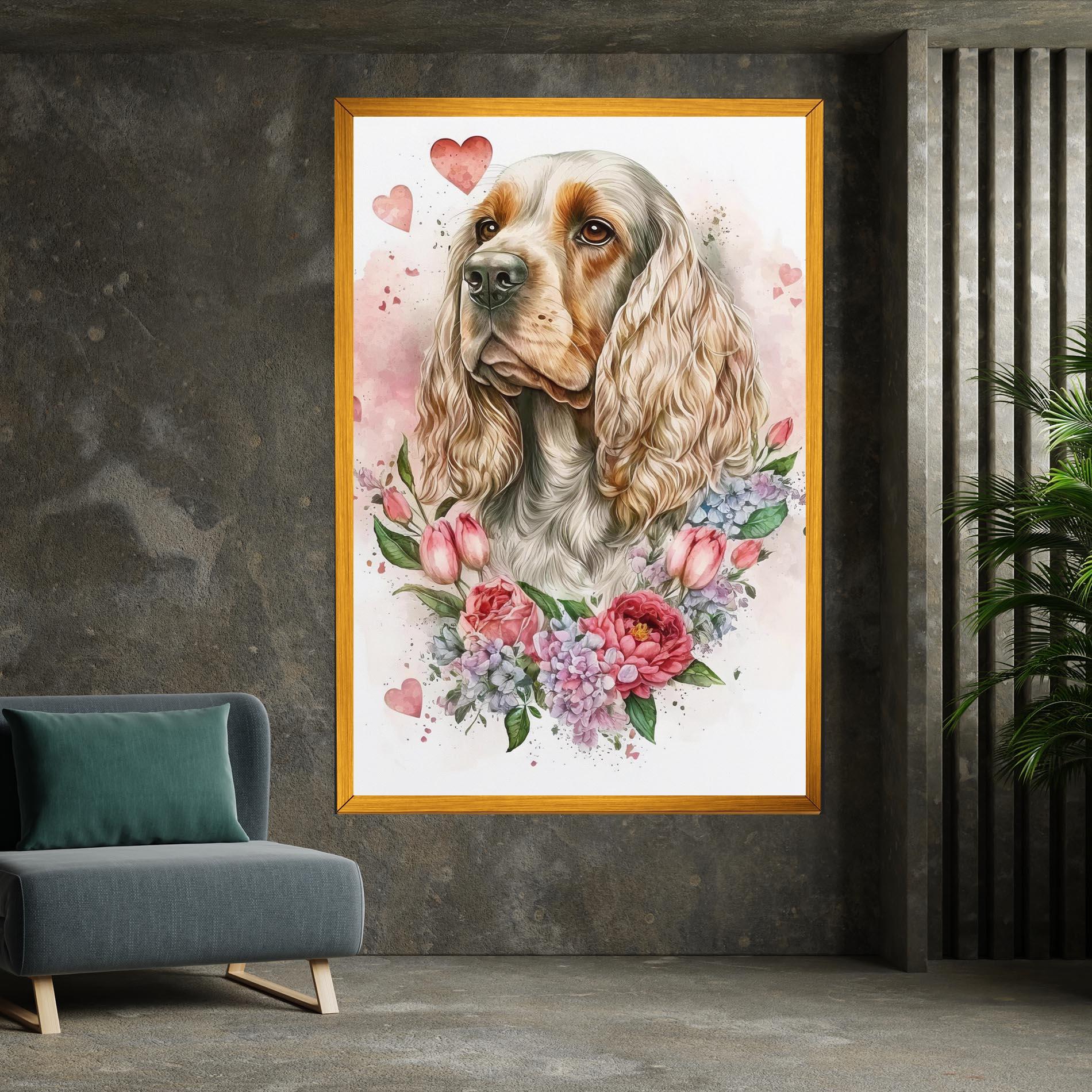 Leinwandbild Cute Little Cocker mockup 7