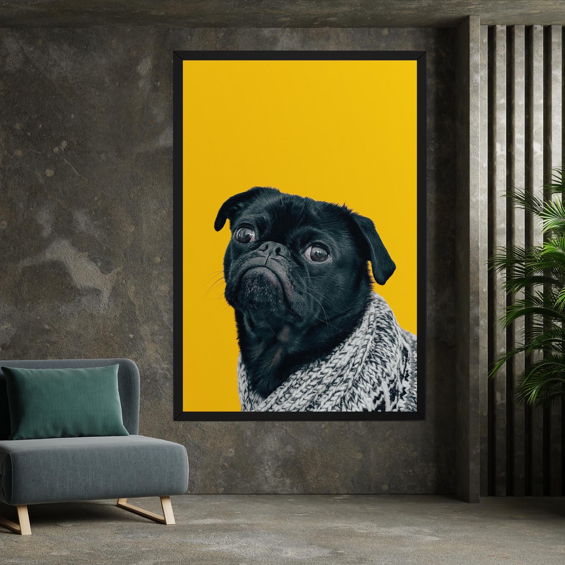 Black Pug mockup 7