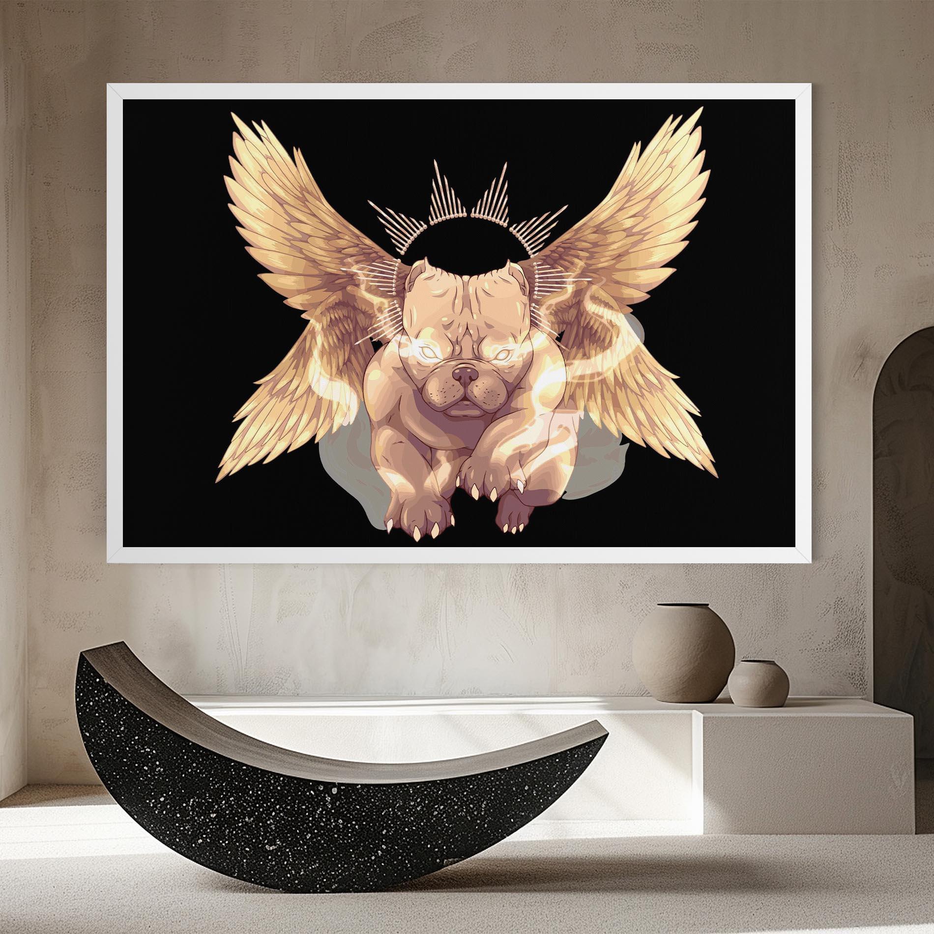 Leinwandbild Angel Dog mockup 8
