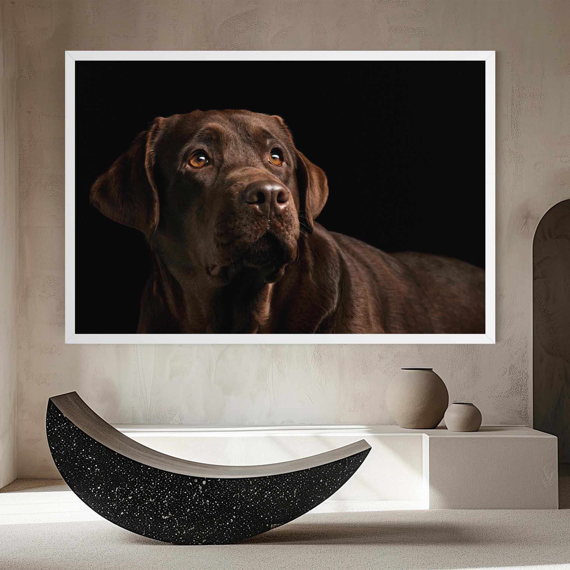 Leinwandbild Brown Labrador mockup 8