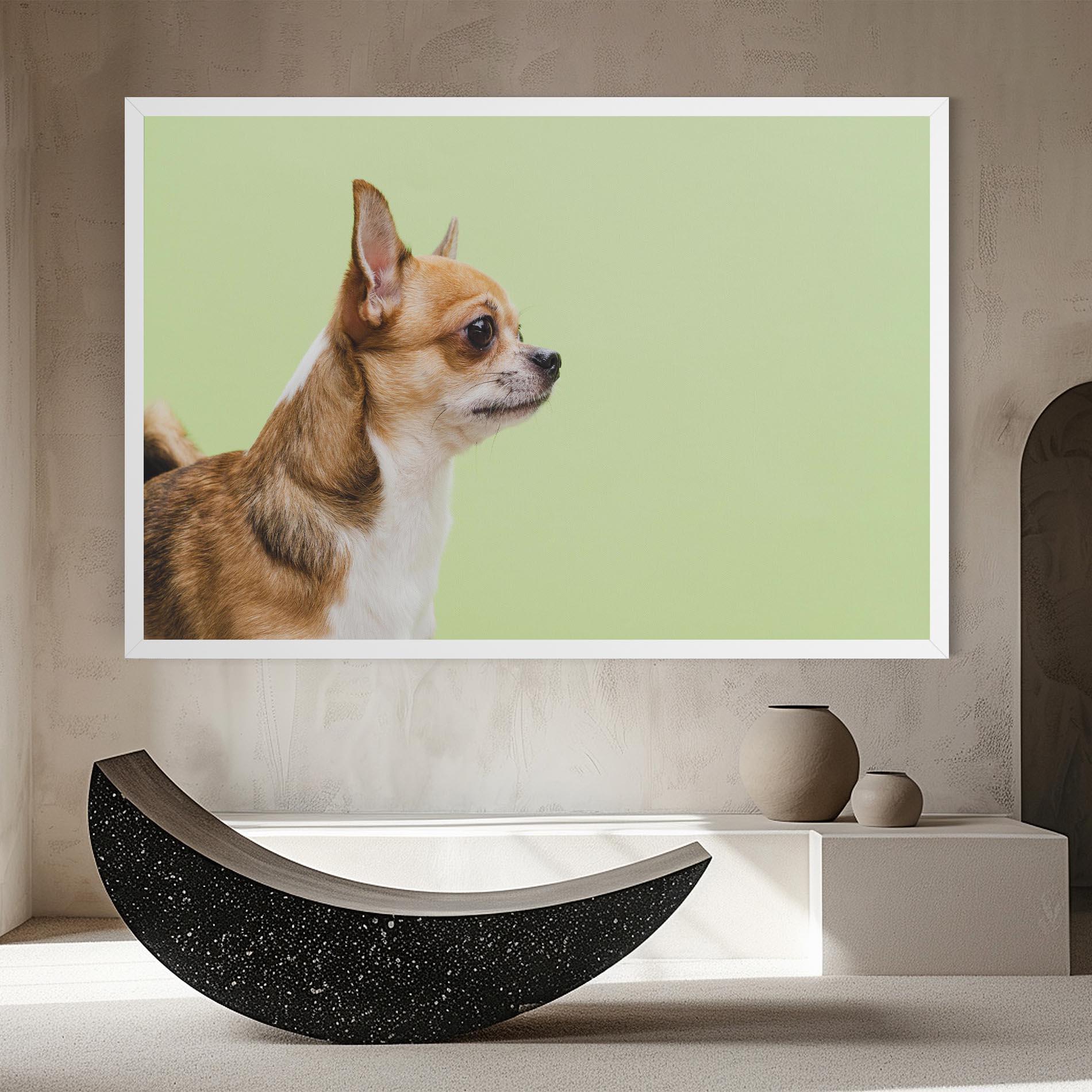 Leinwandbild Chihuahua Dog mockup 8
