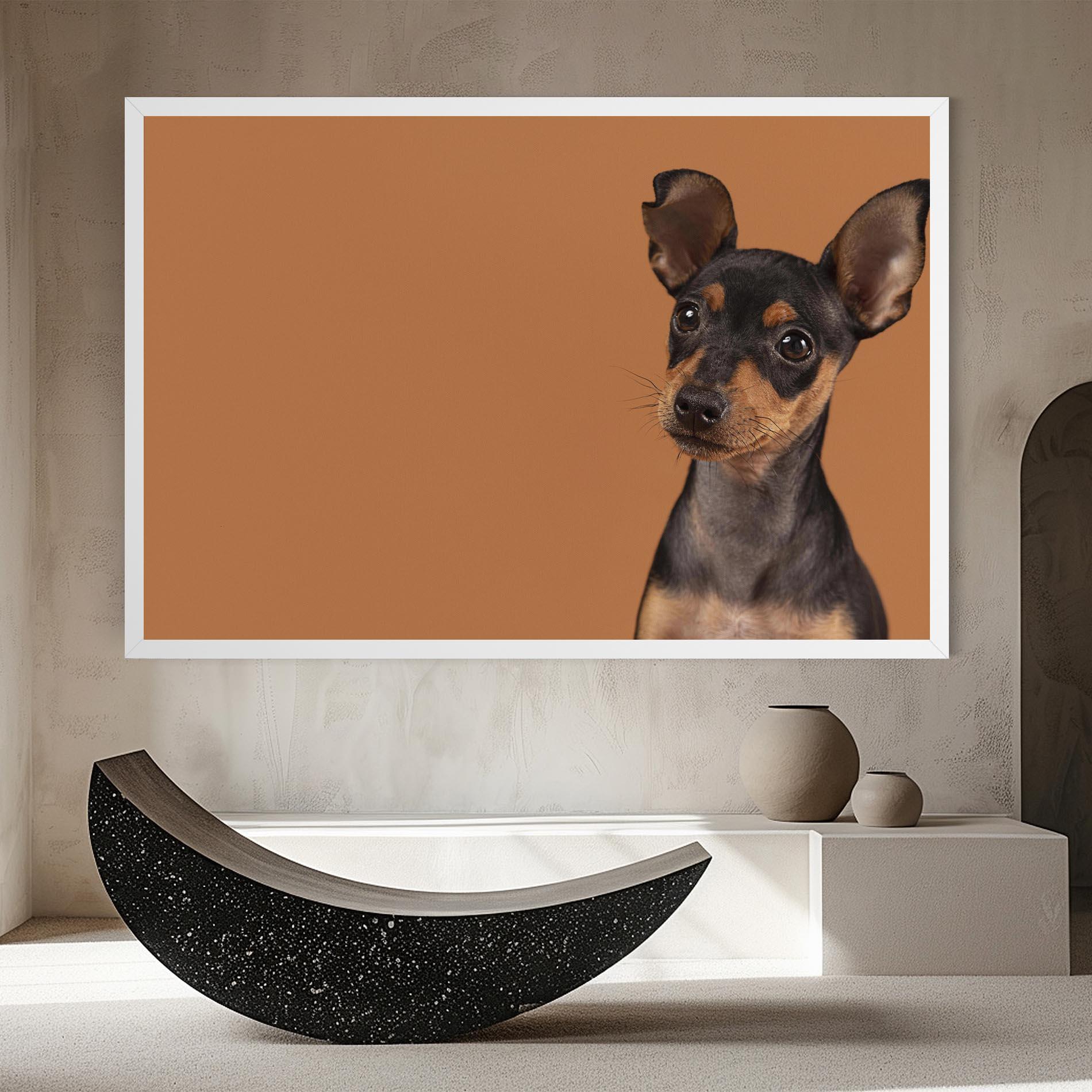 Leinwandbild Cute Dog Portrait mockup 8