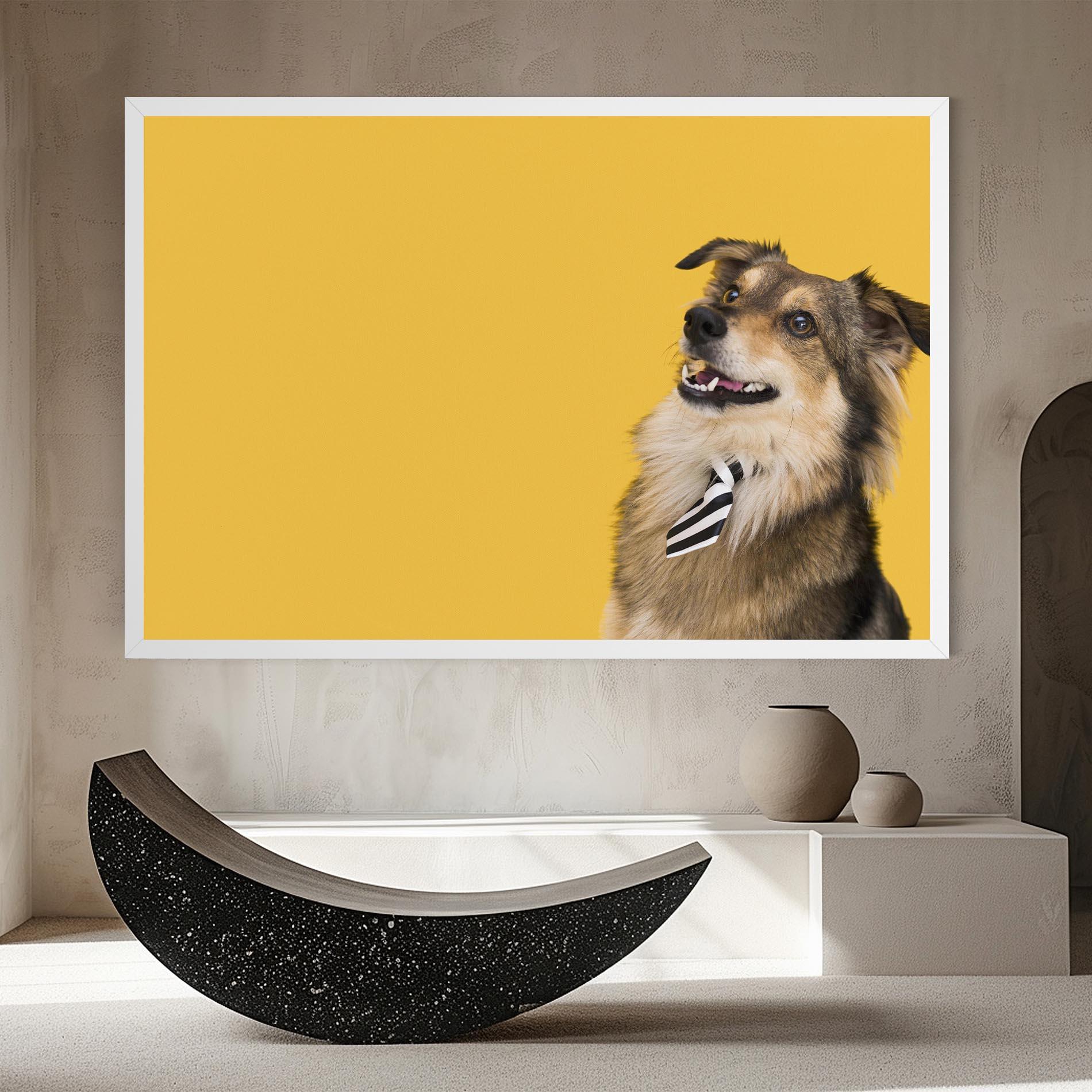 Leinwandbild Cute Smiling Dog mockup 8