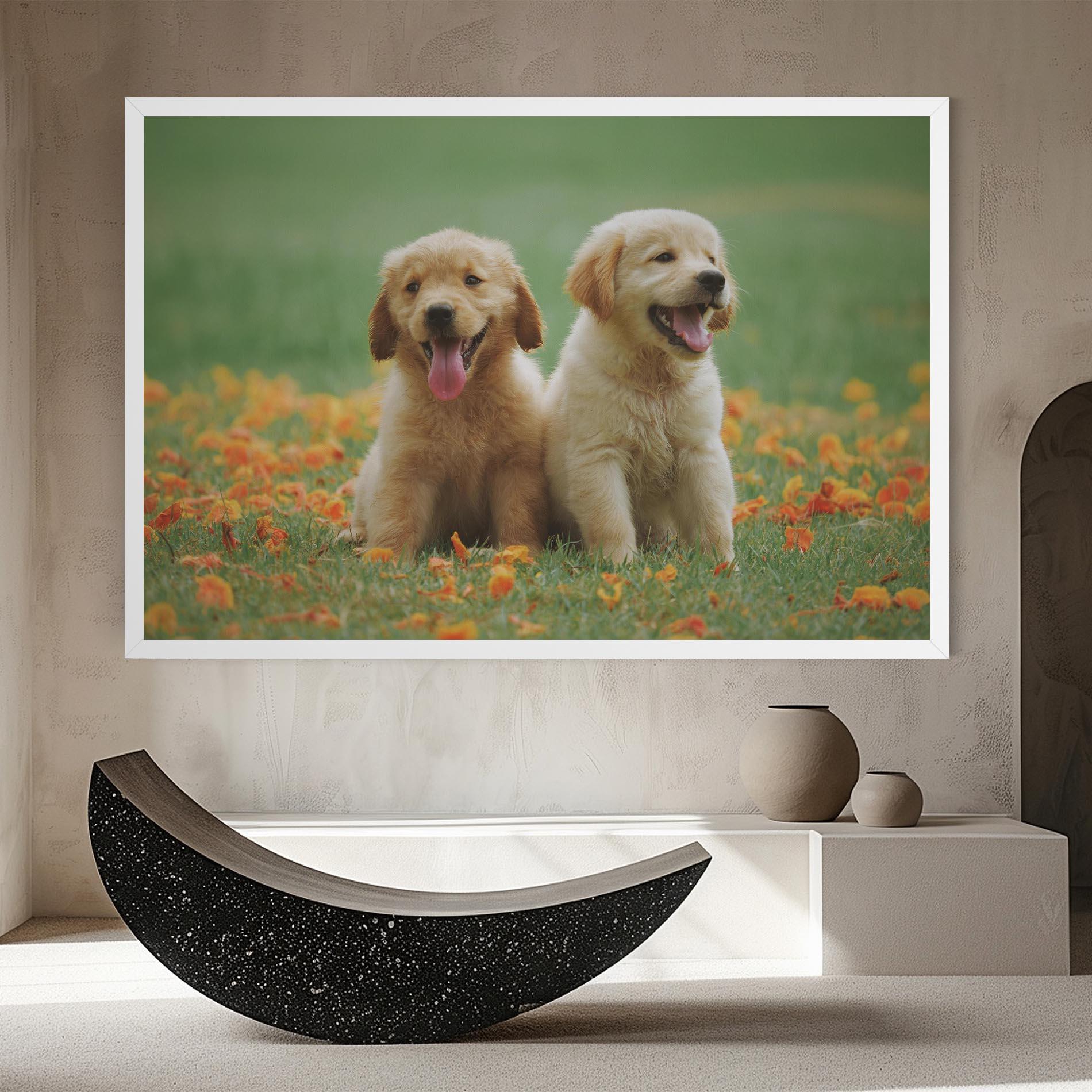 Leinwandbild Happy Dogs mockup 8