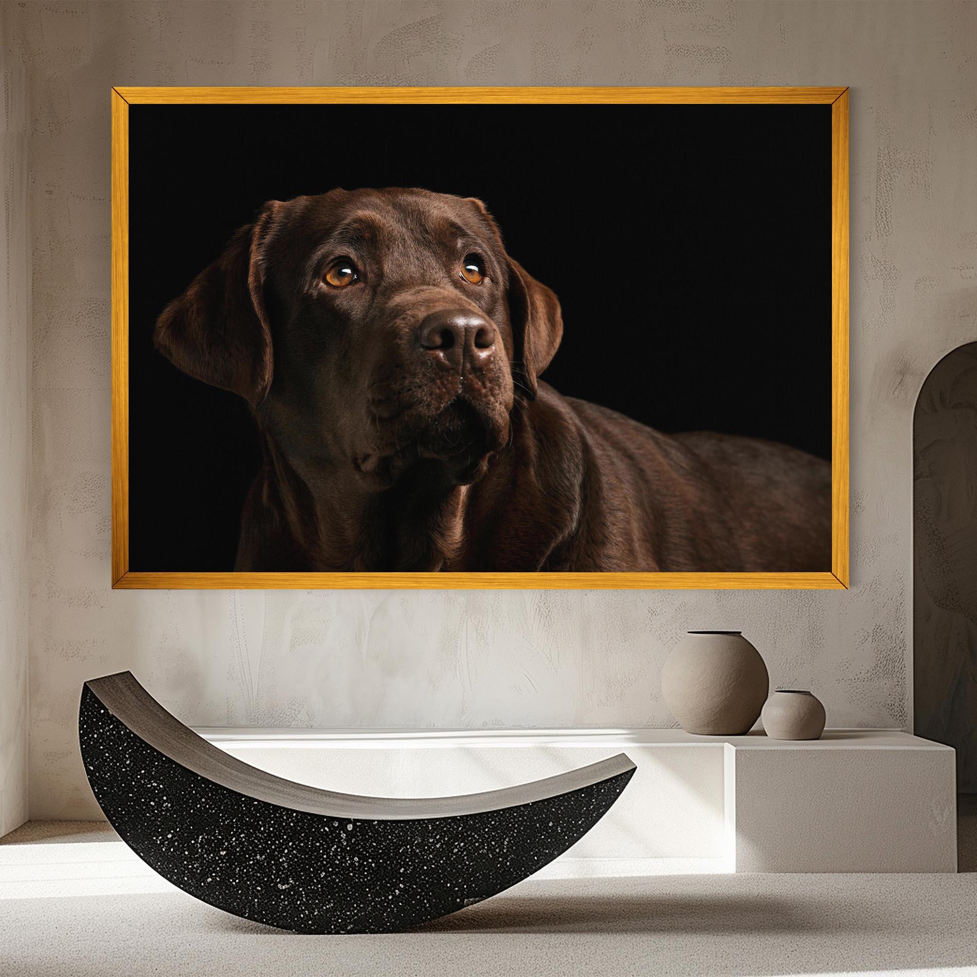 Leinwandbild Brown Labrador mockup 8