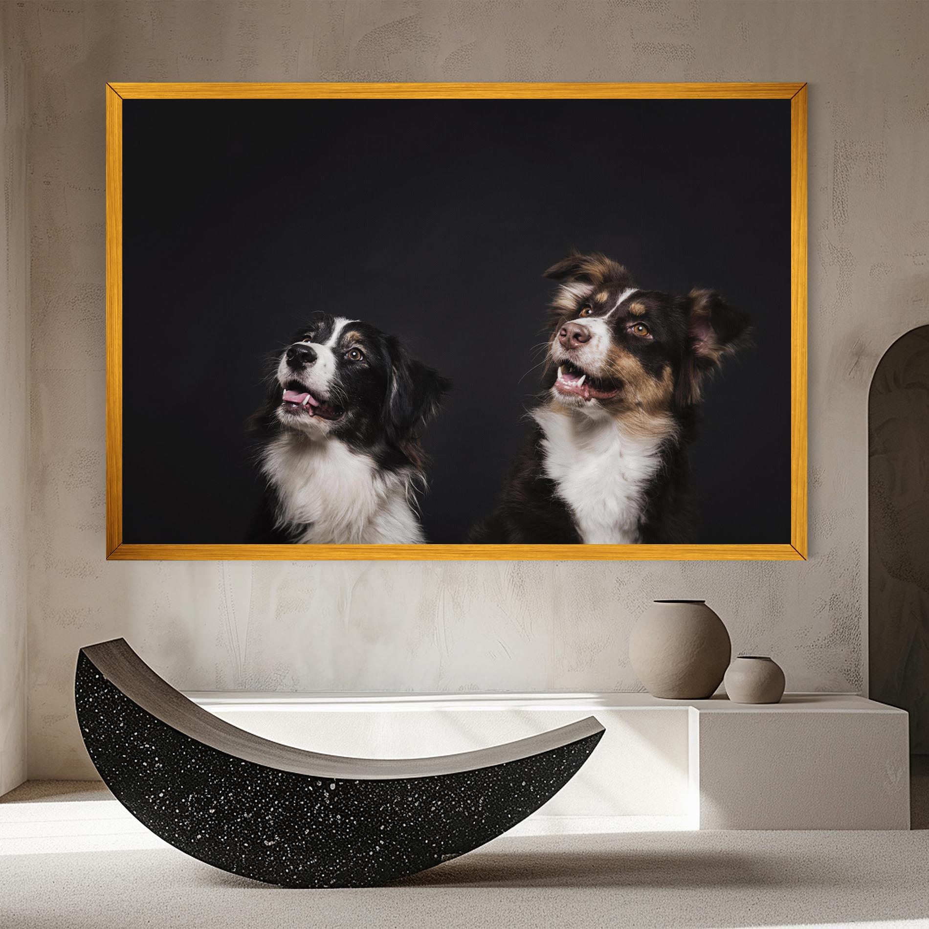 Leinwandbild Cute Dogs Standing mockup 8