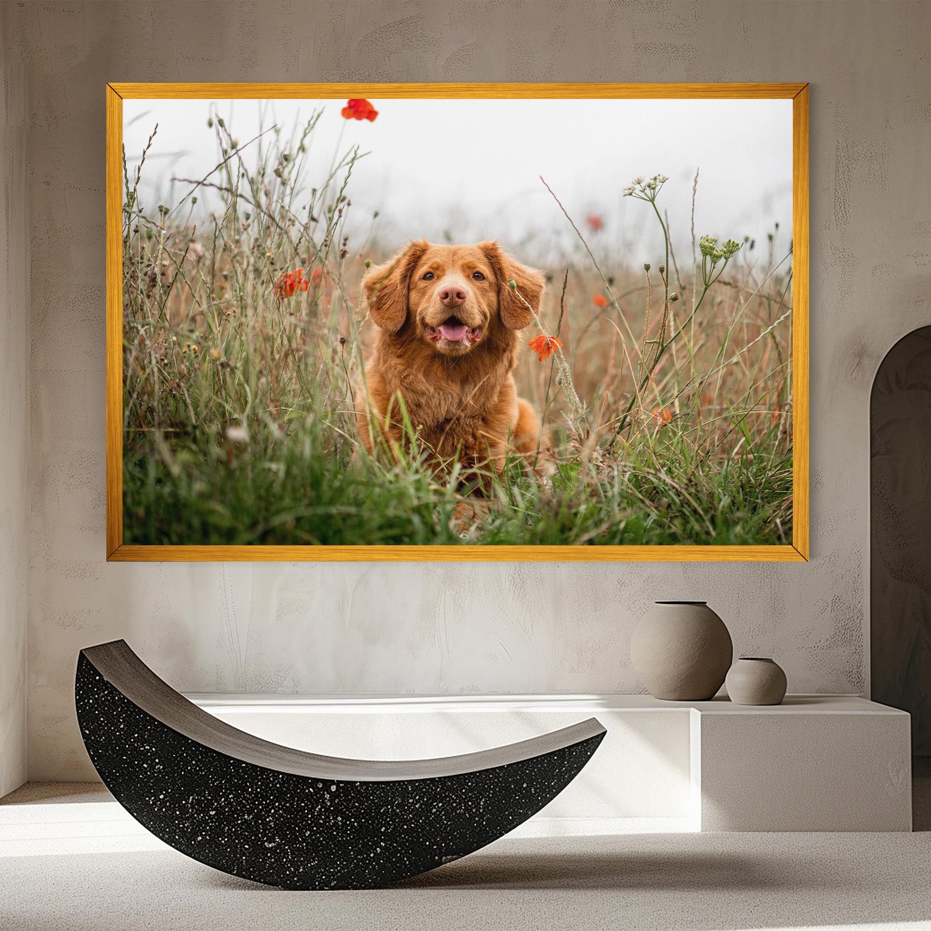Red Flowers Dog mockup 8