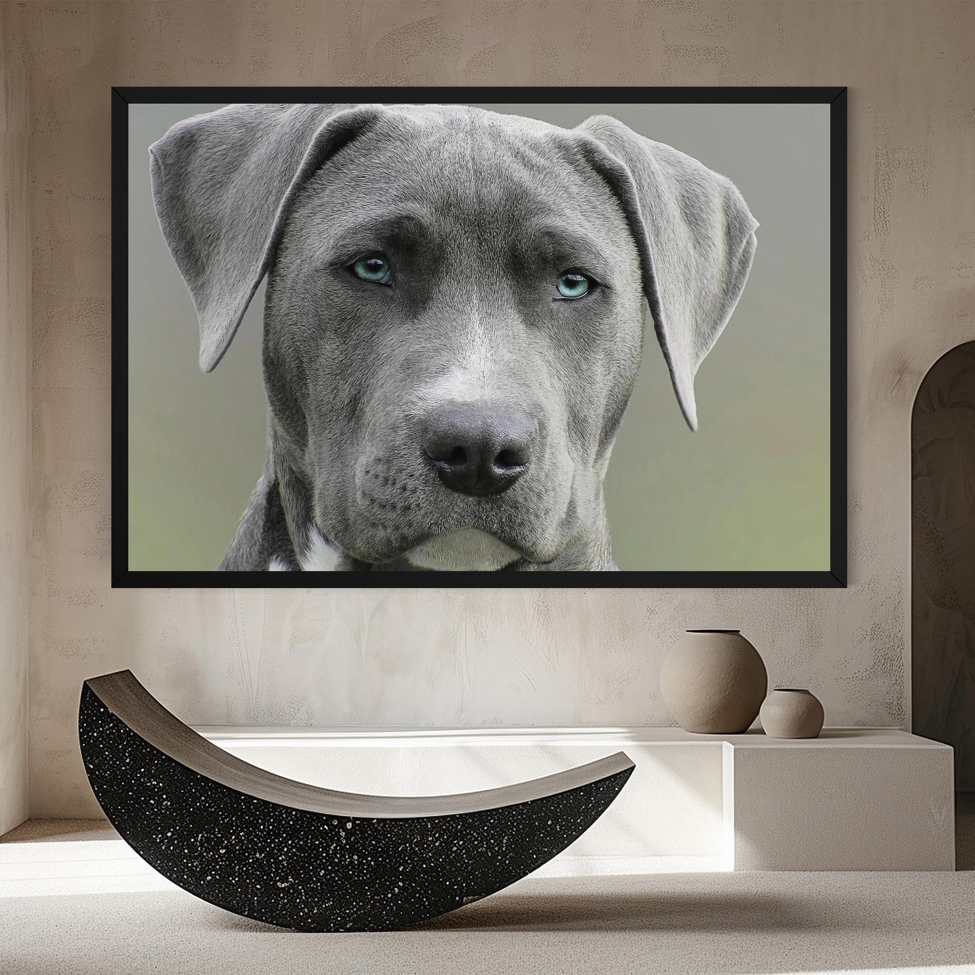 Leinwandbild Blue Eyes Dog mockup 8