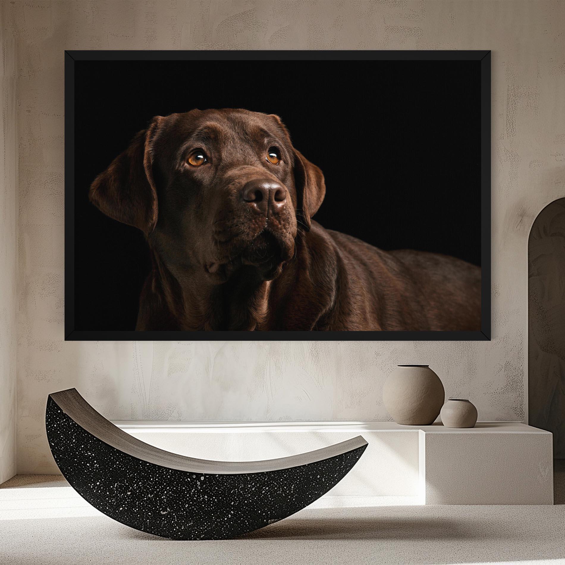 Leinwandbild Brown Labrador mockup 8