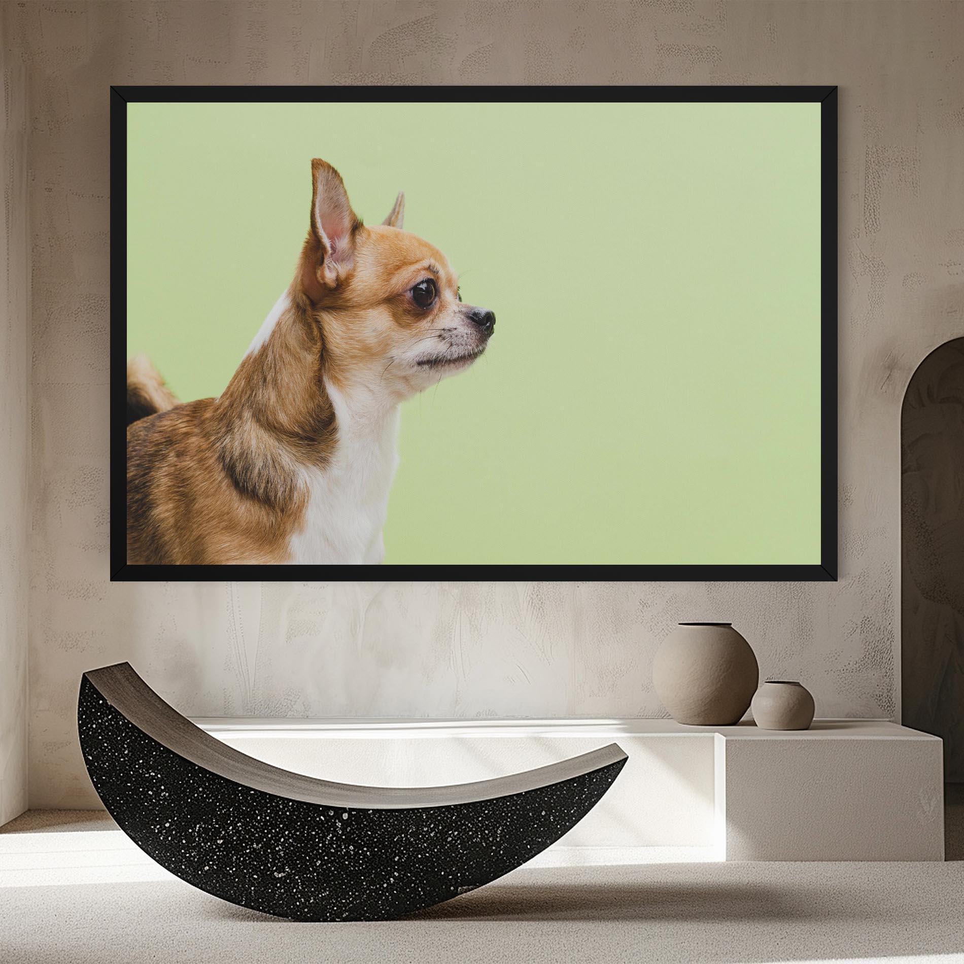 Leinwandbild Chihuahua Dog mockup 8