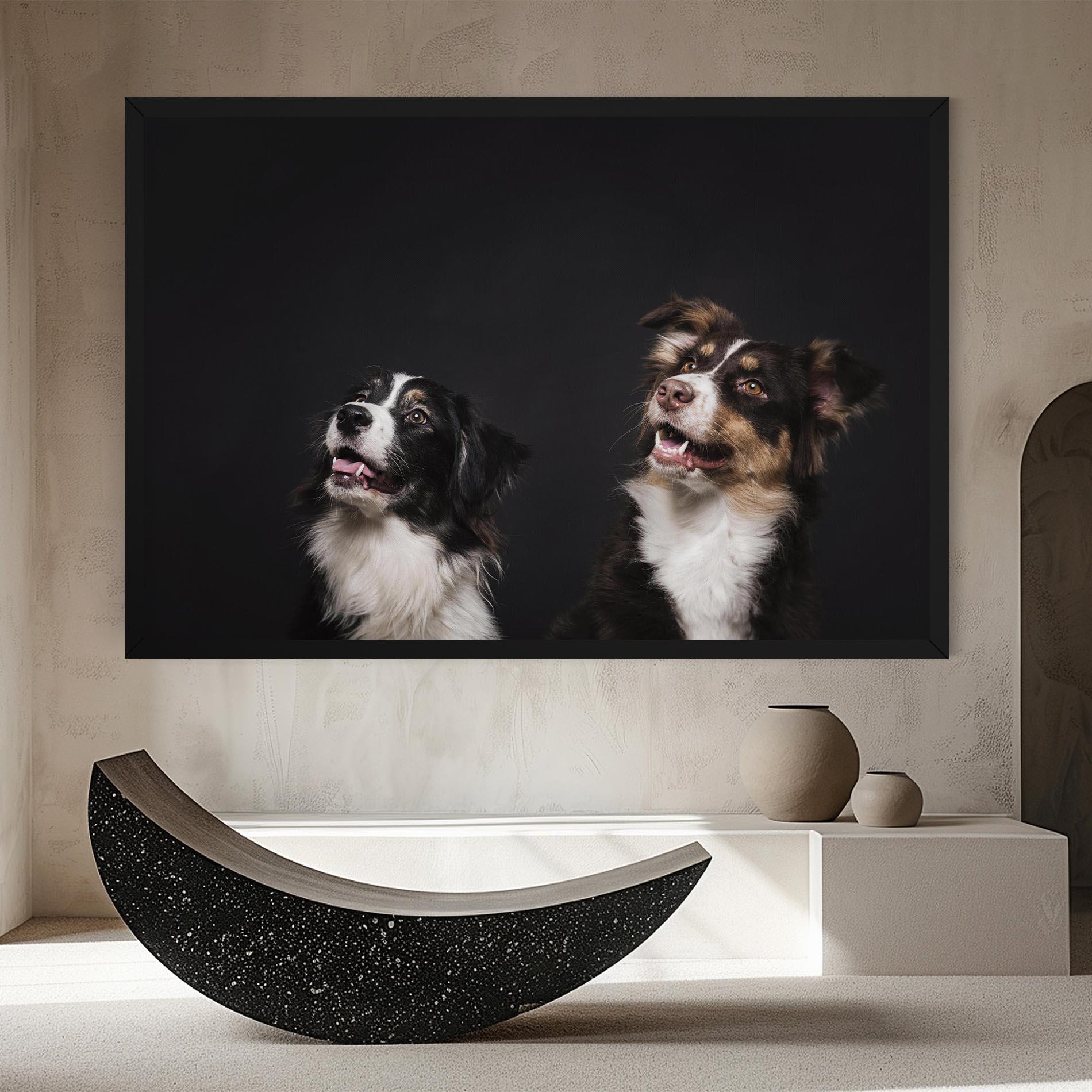 Leinwandbild Cute Dogs Standing mockup 8