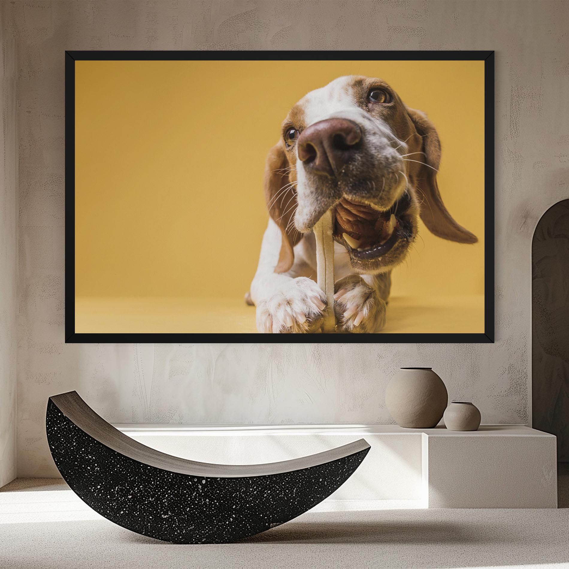 Dog Eating Bone mockup 8