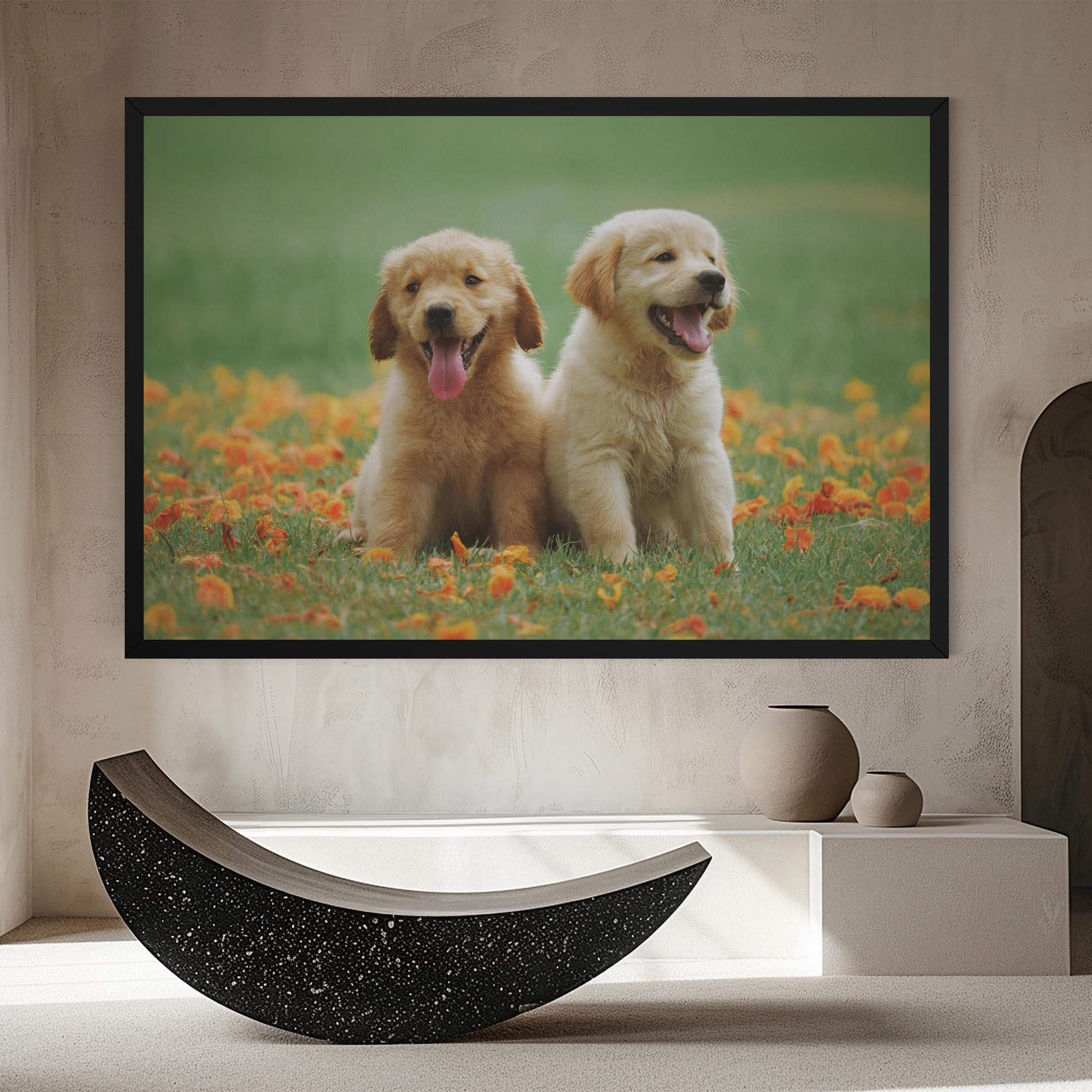 Leinwandbild Happy Dogs mockup 8