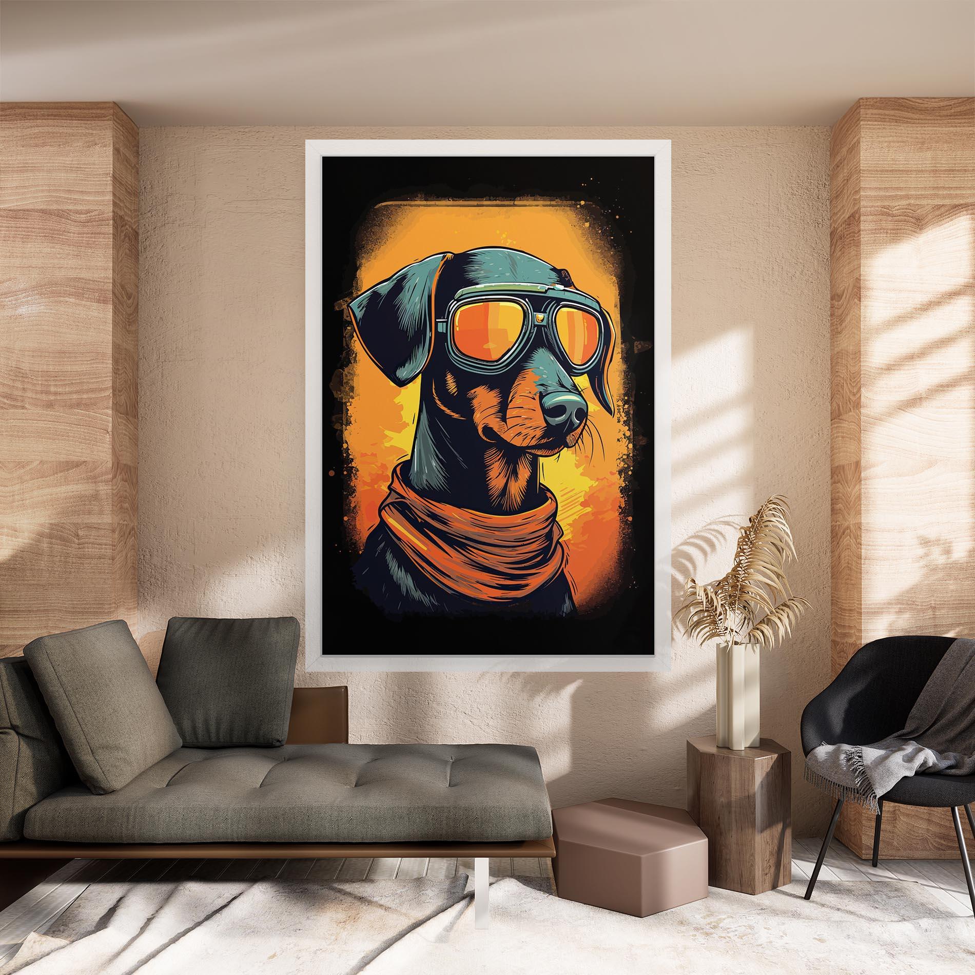 Leinwandbild Cool Dog mockup 8