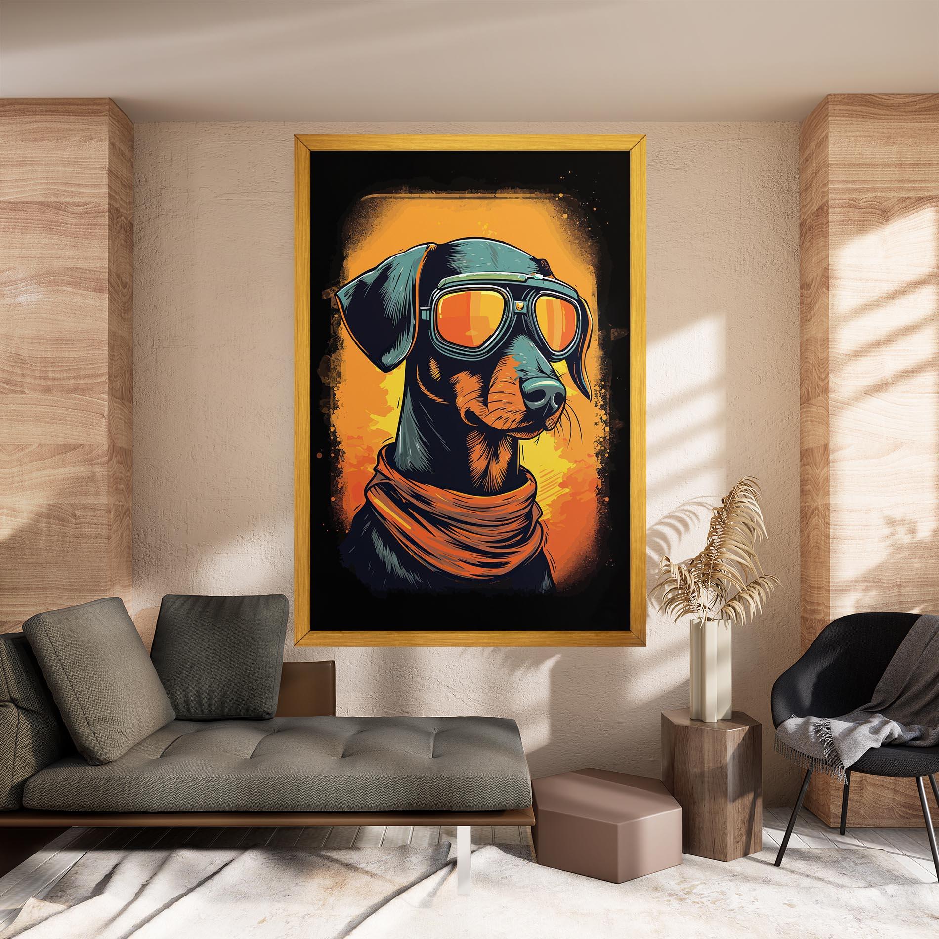 Leinwandbild Cool Dog mockup 8