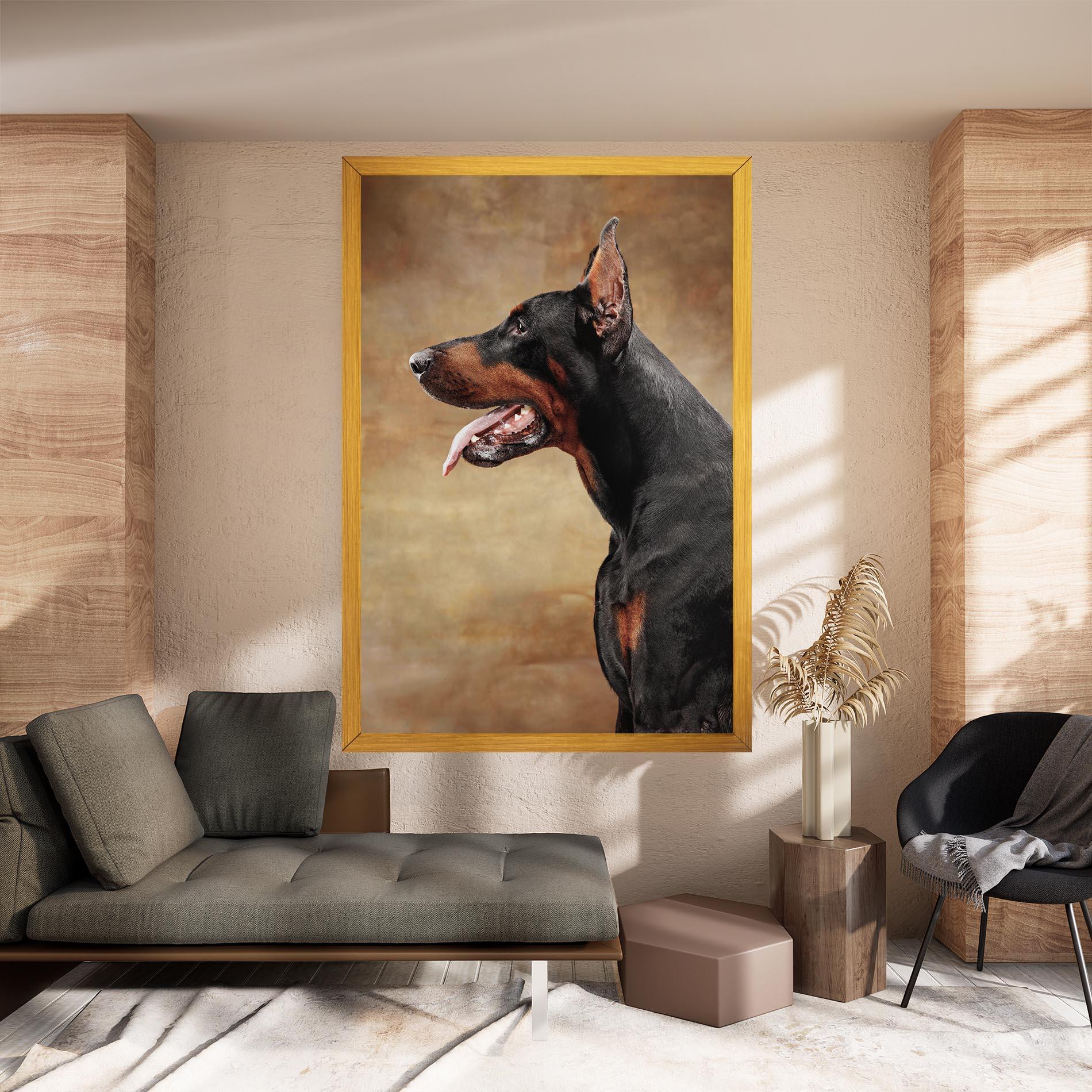 Leinwandbild Doberman Pinscher mockup 8